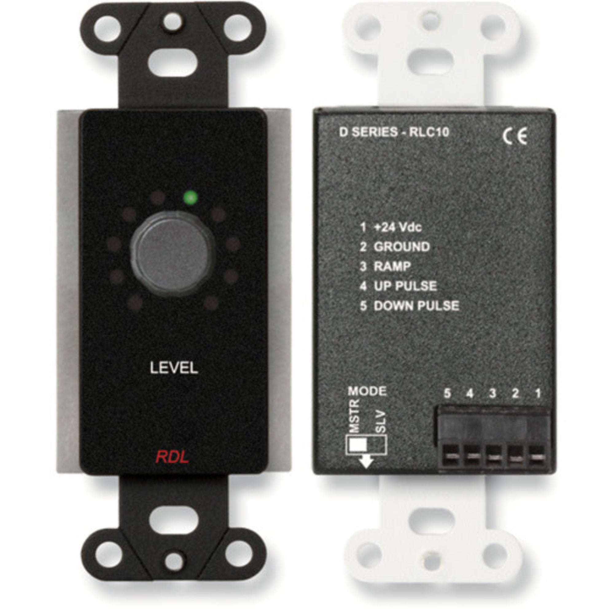 RDL DB-RLC10 Remote Level Control on Decora Plate (Black)