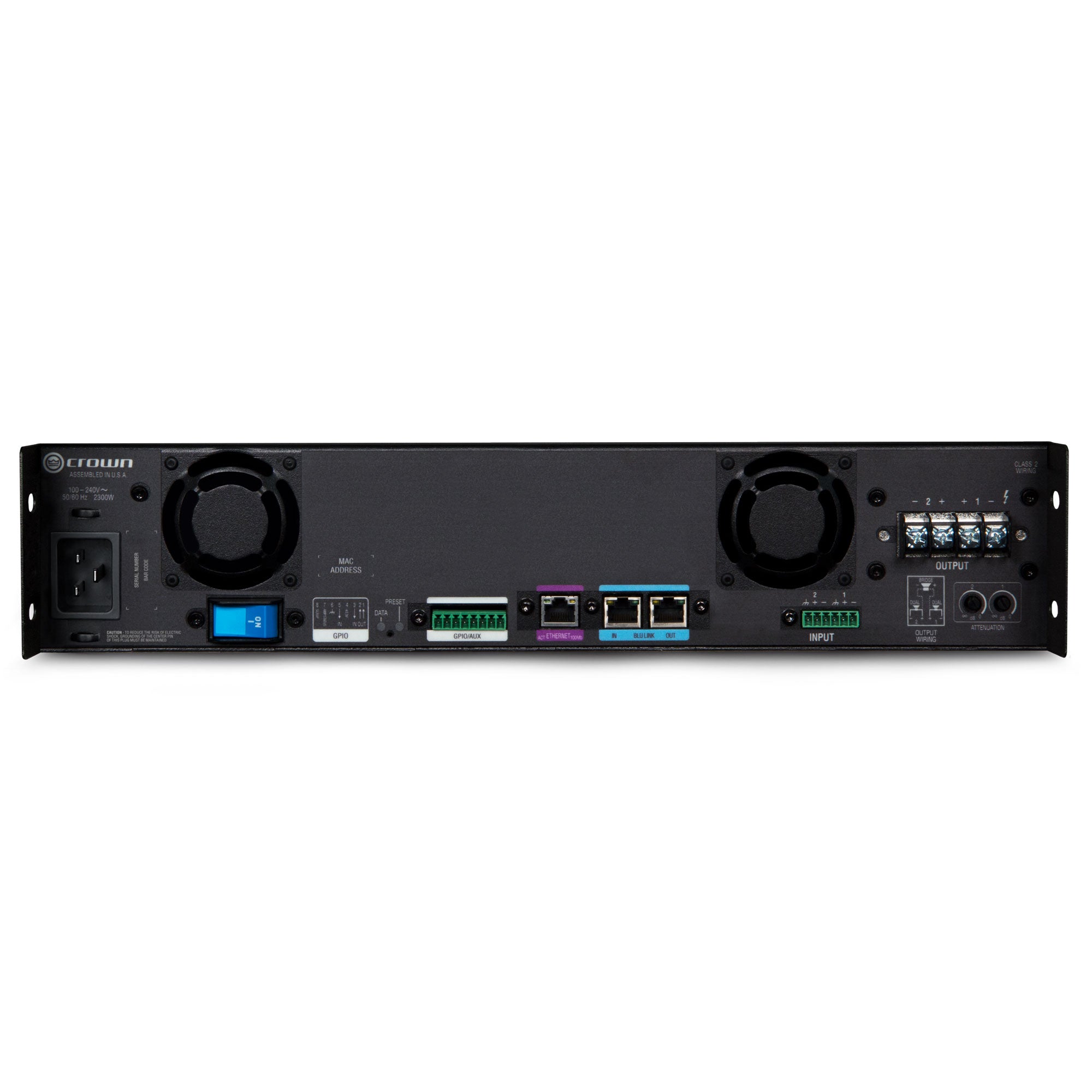 Crown DCi 2|2400N DriveCore Install Network Series 2-Channel Power Amplifier with BLU Link (2400W)