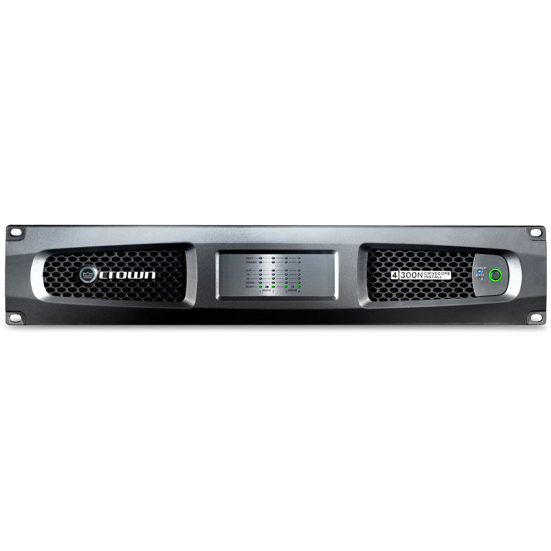 Crown DCi 4|300N DriveCore Install Network Series 4-Channel Power Amplifier with BLU Link (300W)