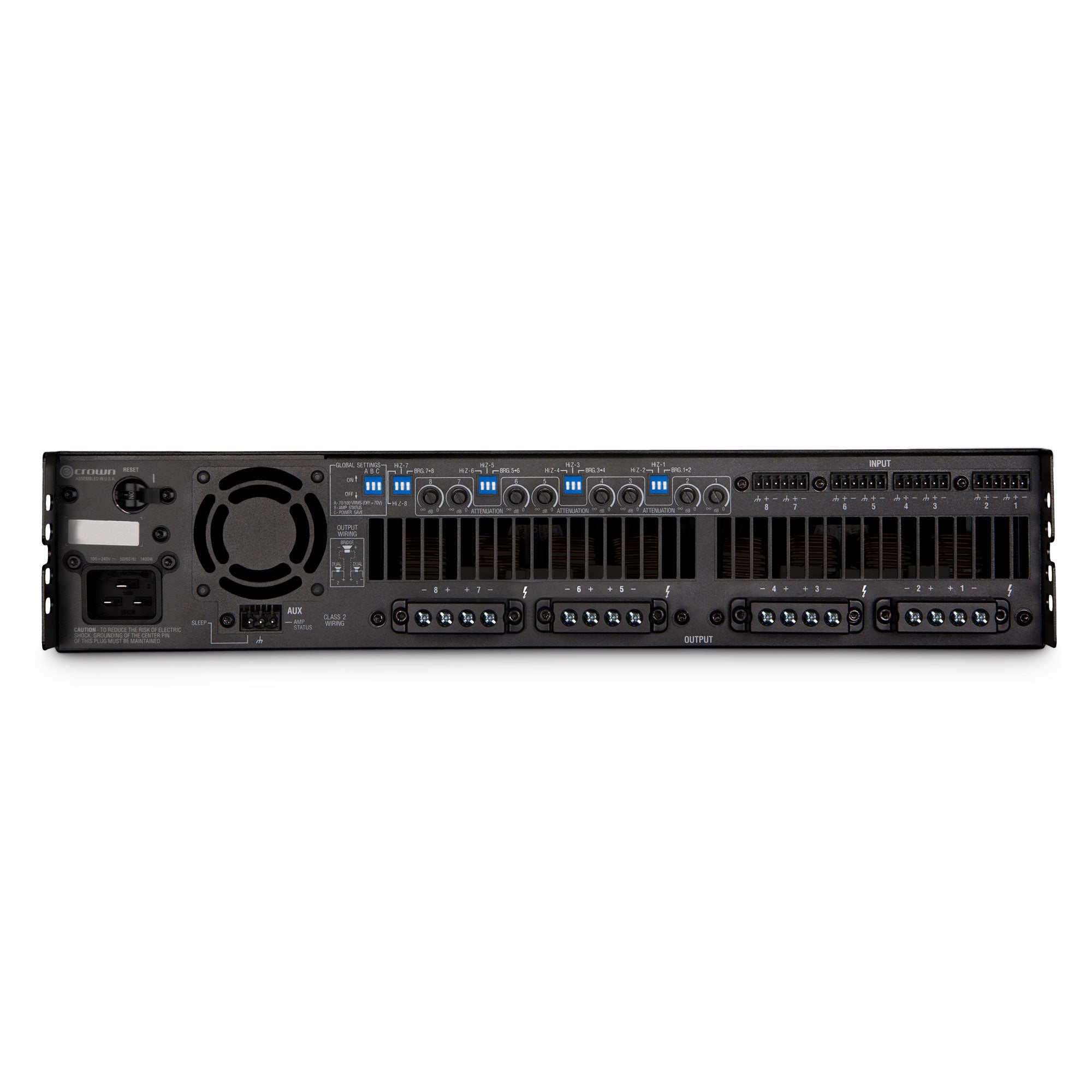 Crown DCi 8|600 DriveCore Install Analog Series 8-Channel Power Amplifier (600W)