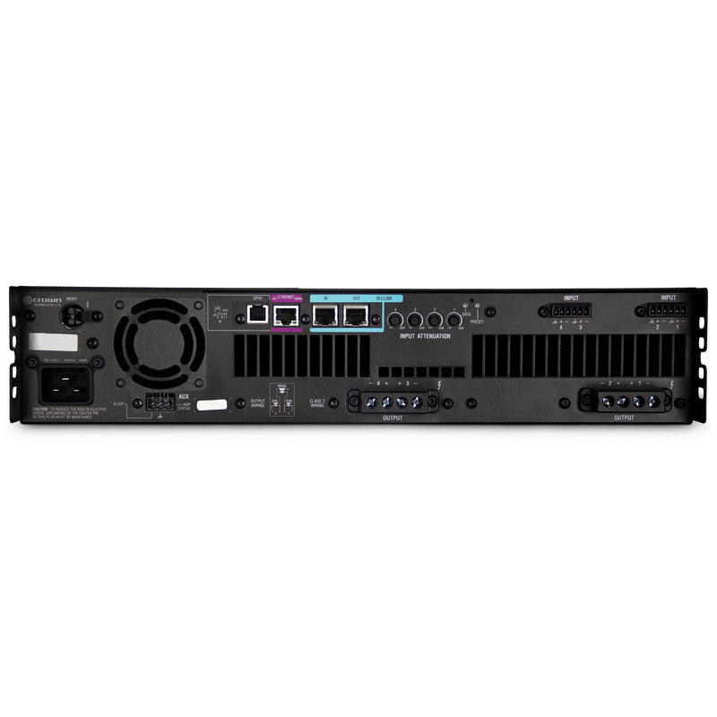 Crown DCi 4|1250N DriveCore Install Network Series 4-Channel Power Amplifier with BLU Link (1250W)