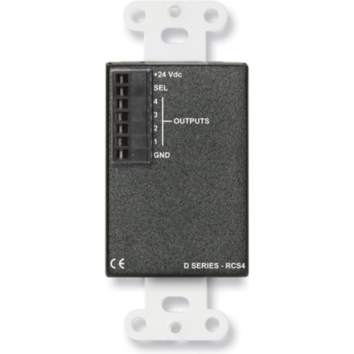 RDL DS-RCS4 Remote Channel Selector on Decora Plate (Stainless Steel)