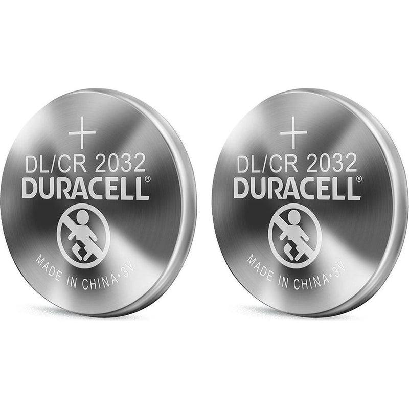 Duracell 2032 3V Lithium Button Coin Battery (2 Pack)