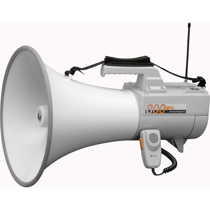 Toa Electronics ER-2930W 30W Shoulder-Held Megaphone with Whistle & Wireless Receiver (Grey)