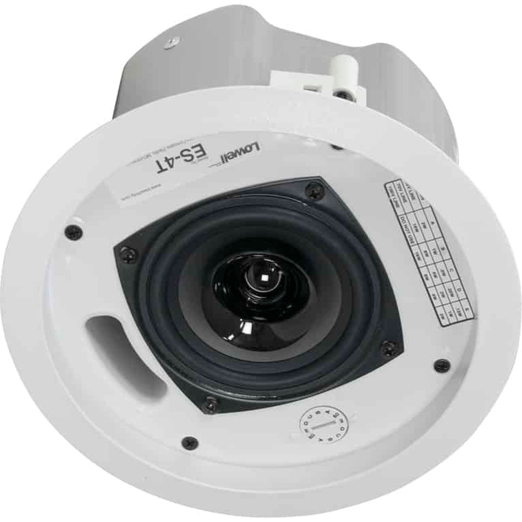 Lowell ES-4T In-Ceiling Dual Cone Speaker (4", 2 Pack)