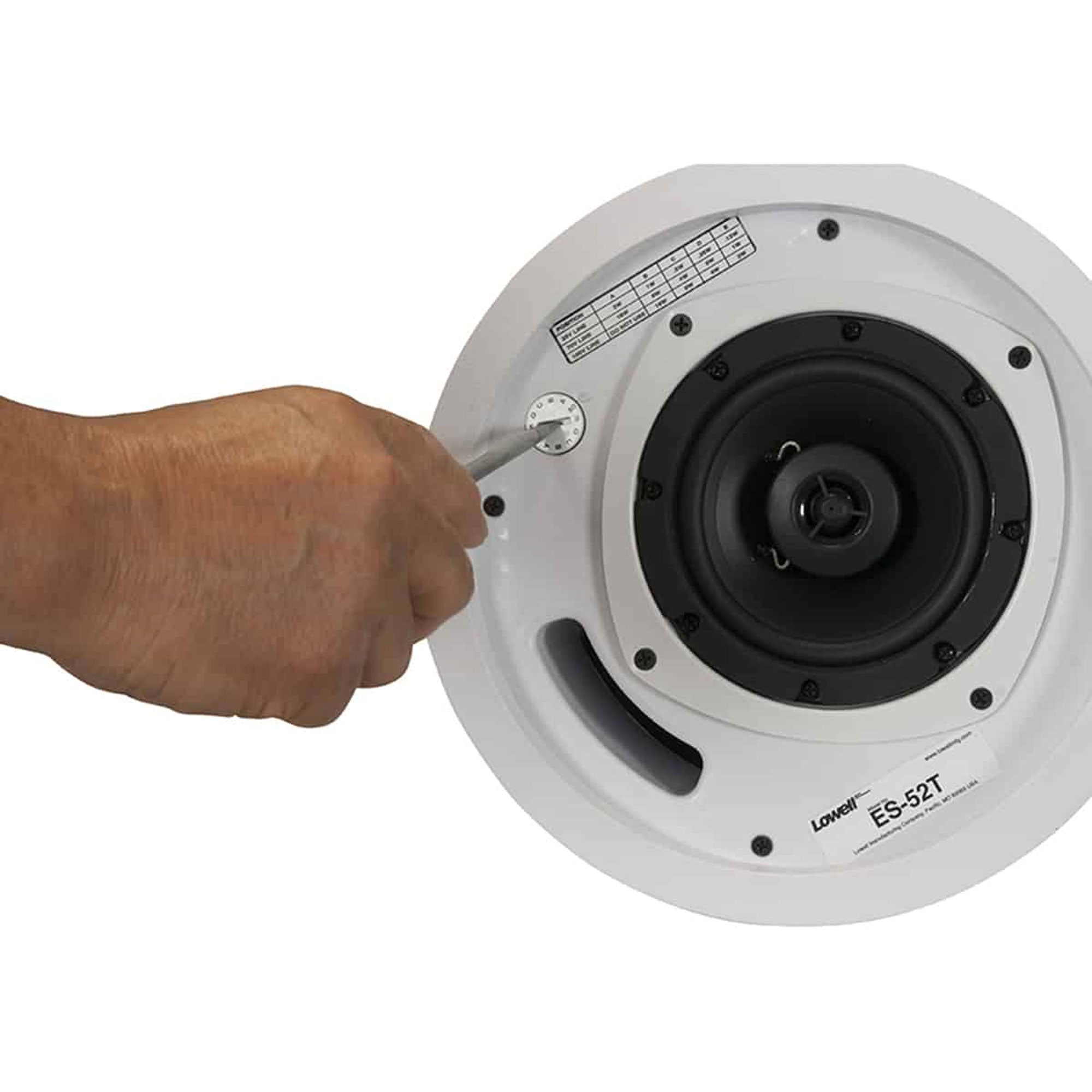 Lowell ES-52T In-Ceiling Coaxial Speaker (5.25", 2 Pack)