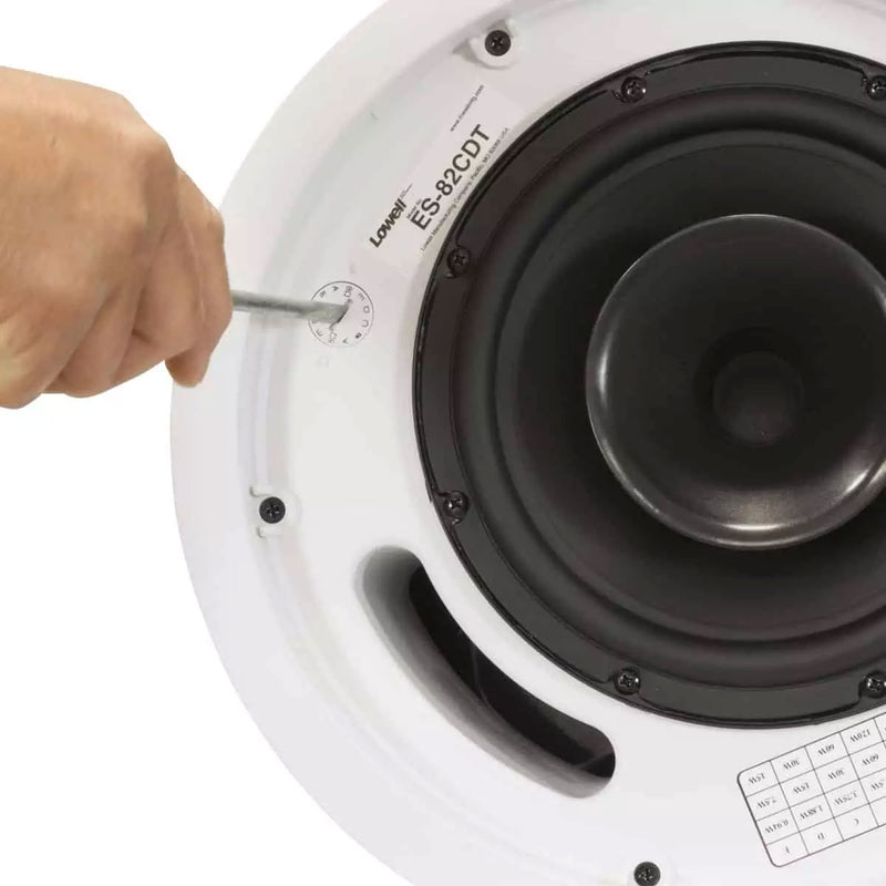 Lowell ES-82CDT In-Ceiling Coaxial Compression Speaker (8")