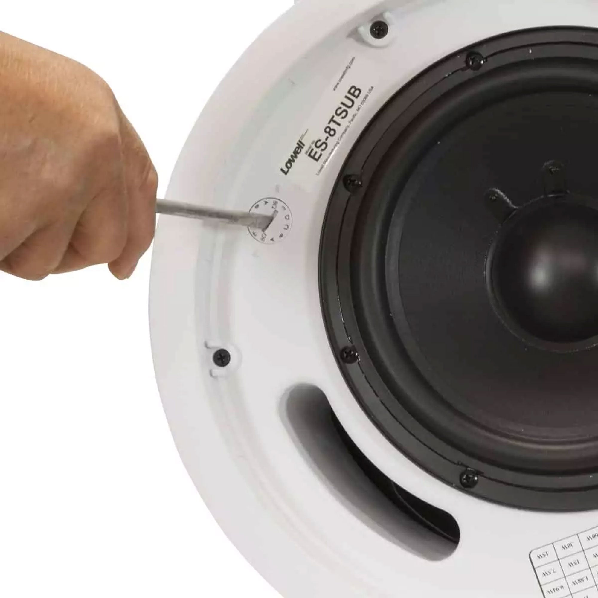 Lowell ES-8TSUB In-Ceiling Subwoofer (8", 2 Pack)