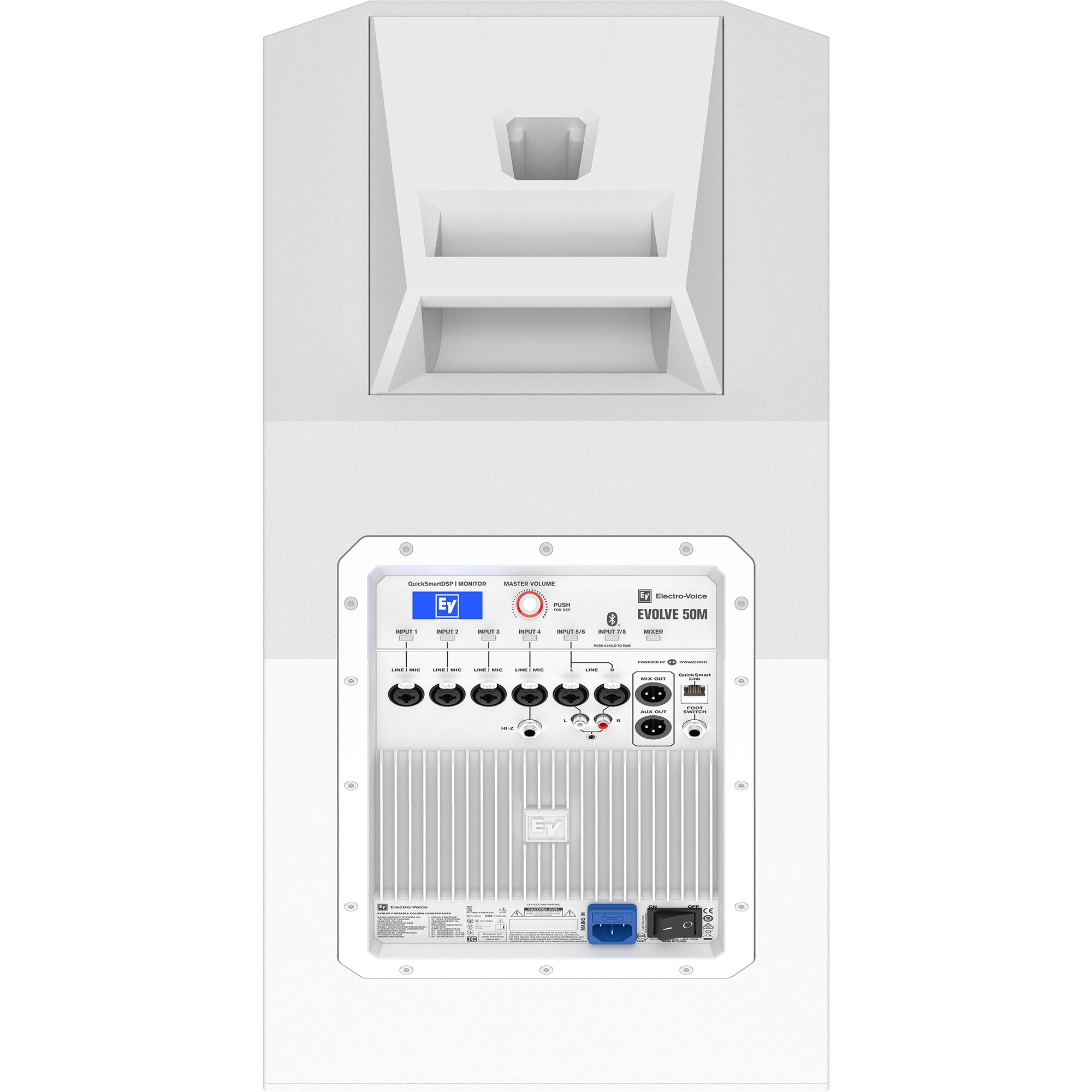 Electro-Voice EVOLVE 50M Portable 1000W Bluetooth-Enabled Subwoofer and Column Speaker Kit (White)