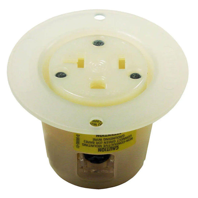 Whirlwind Hubbell HBL5379C 5-20R Flanged Female AC Electrical Power Receptacle