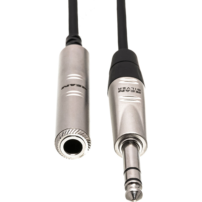 Hosa HXSS-025 REAN 1/4" TRS Male to 1/4" TRS Female Pro Headphone Extension Cable (25')