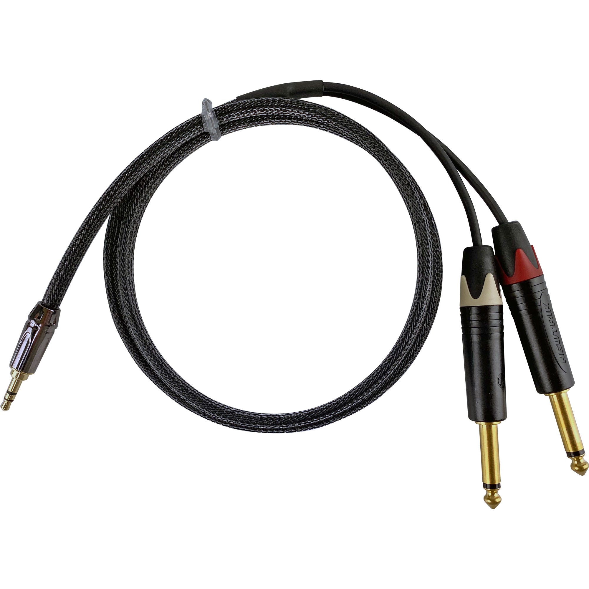 Custom Cables 3.5mm (1/8") TRS to Dual 1/4" Cable Made from Mogami W2947 & Premium Connectors