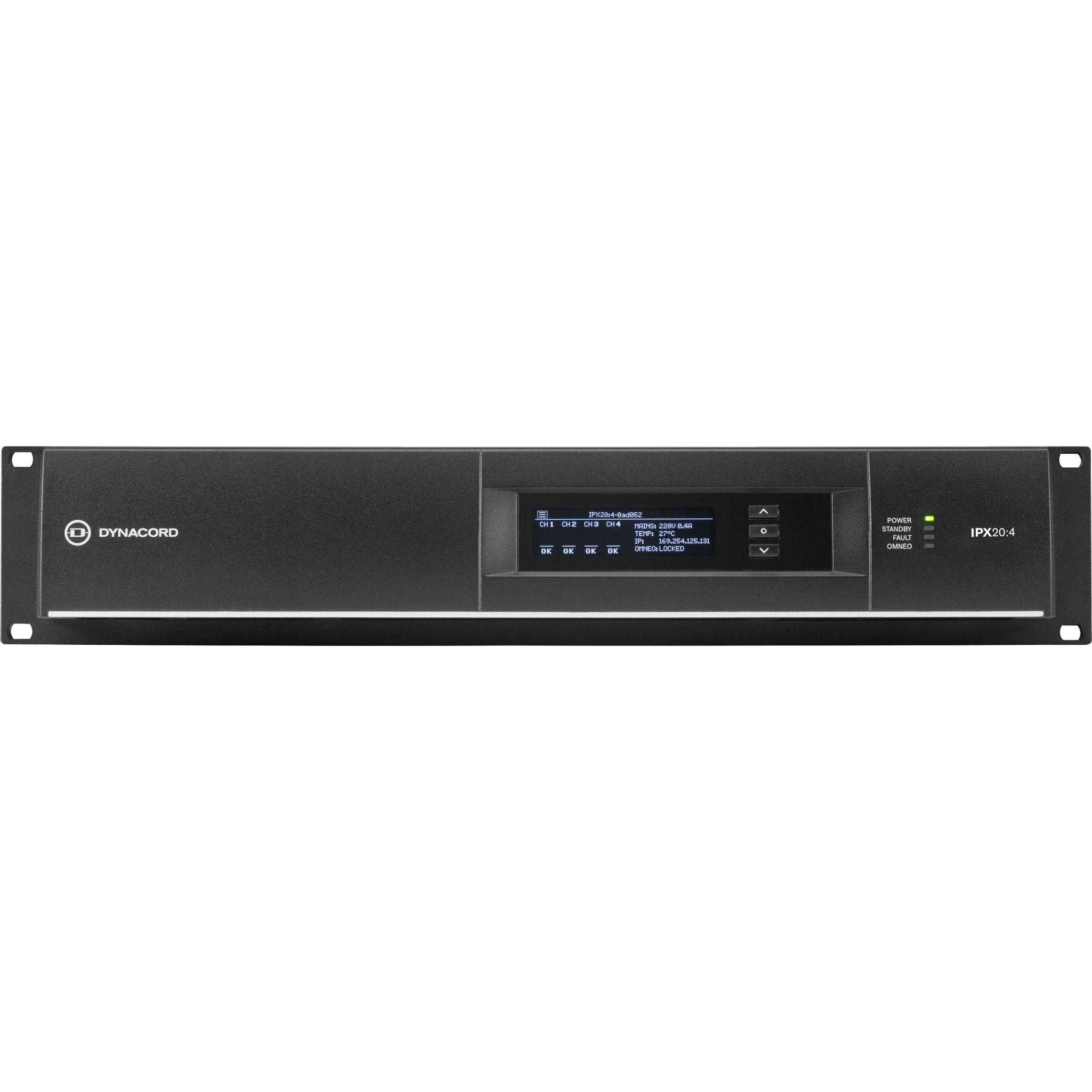 Dynacord IPX20:4 Multi-Channel Power Amplifier for Fixed Install Applications (4 x 5000W)