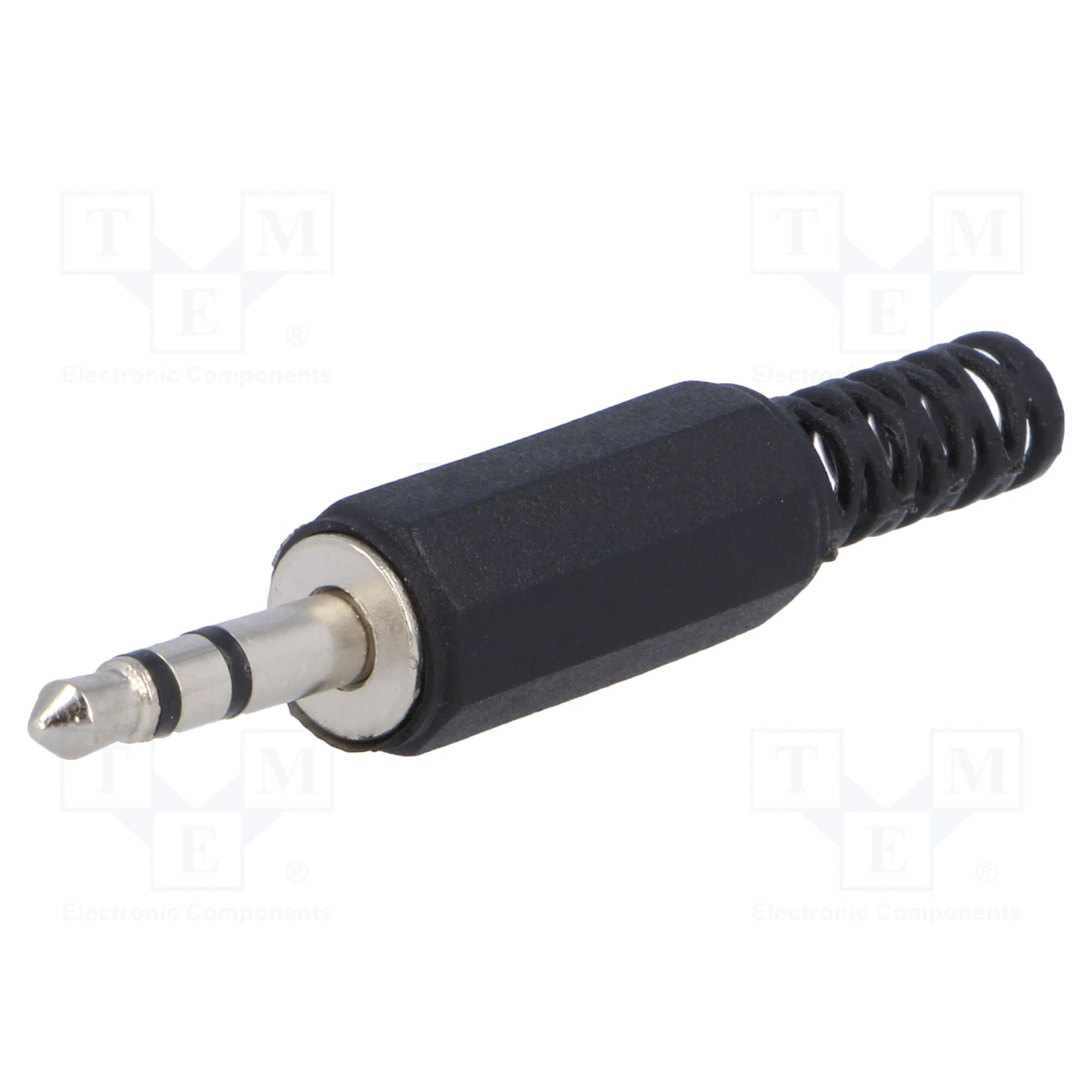 Performance Audio In-Line 3.5mm (1/8") TRS Stereo Male Plug (Black Plastic, 50 Pack)