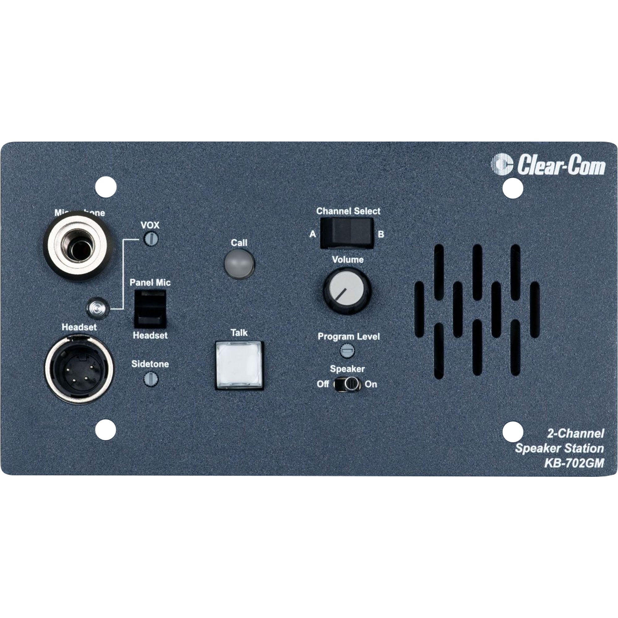 Clear-Com KB-702GM 2-Channel Headset/Speaker Station