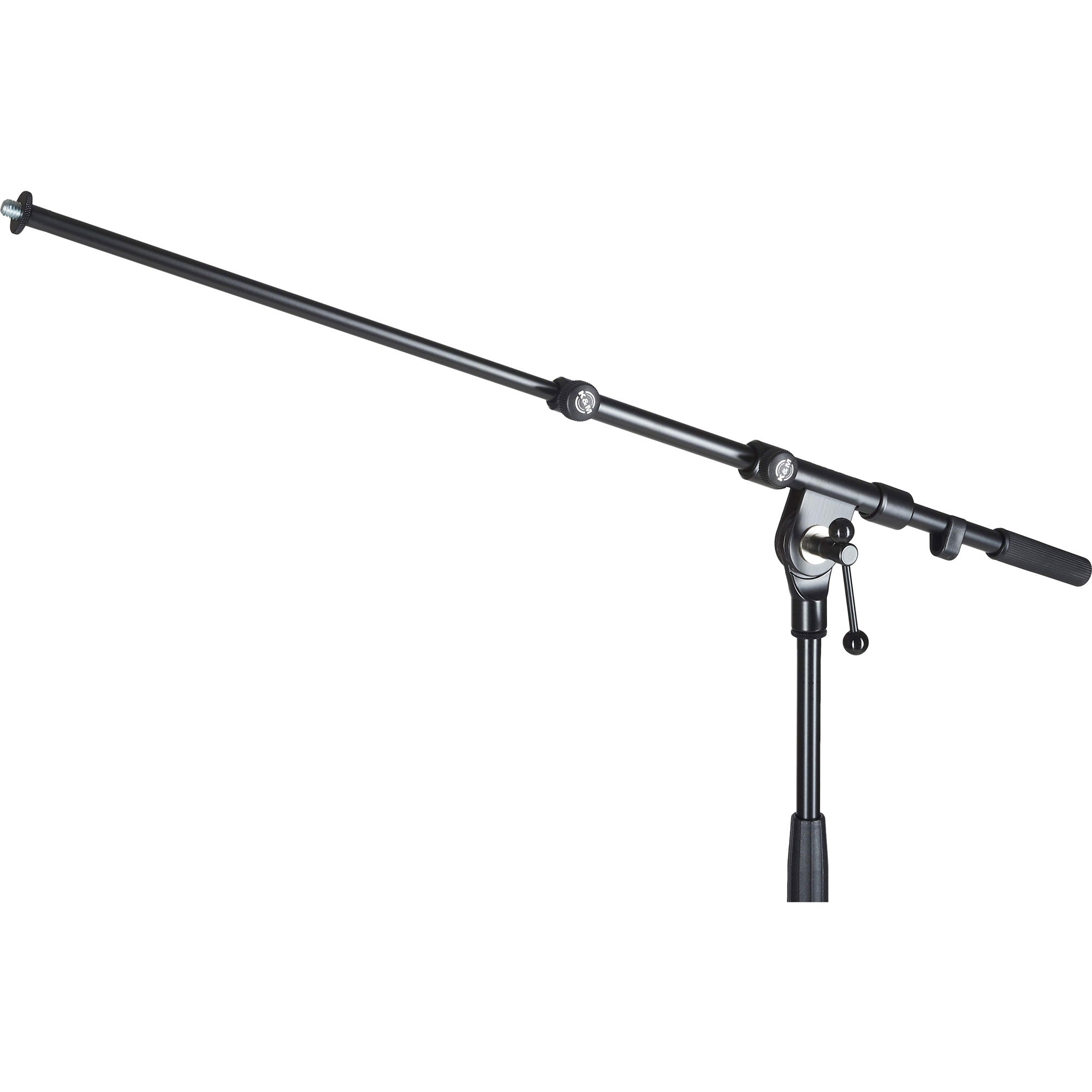 K&M Stands 210/9 Professional Microphone Stand with Telescoping Boom (Black)