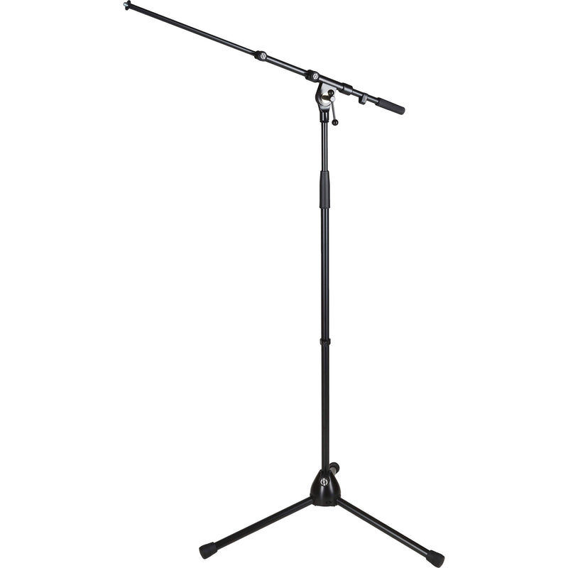 K&M Stands 210/9 Professional Microphone Stand with Telescoping Boom (Black)