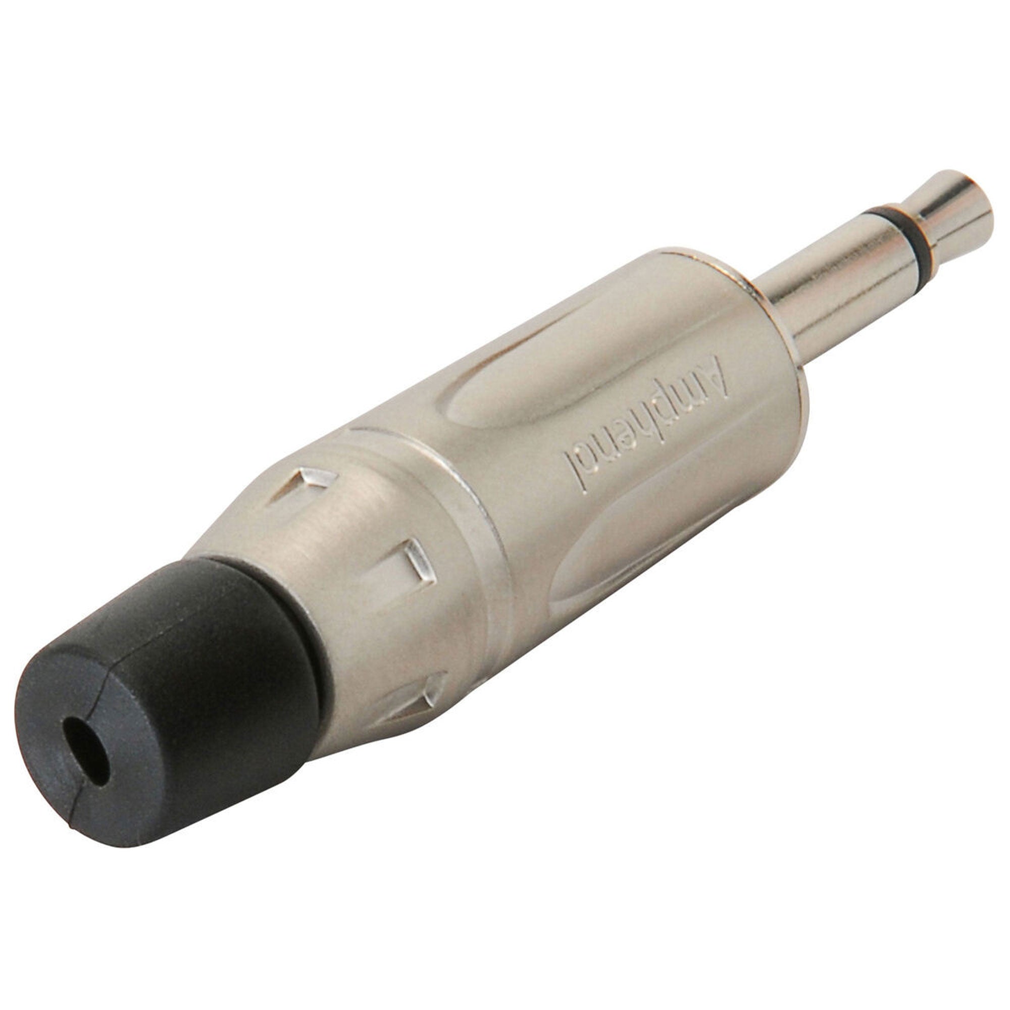 Amphenol KM2P 3.5mm TS Mono Mini Plug Cable Connector (Nickel/Silver, 10 Pack)