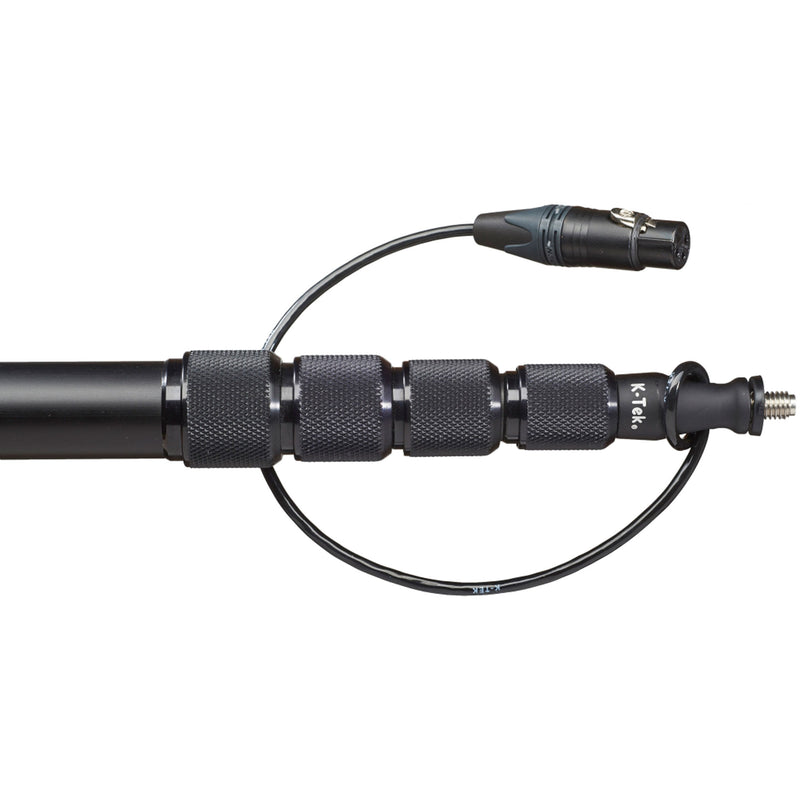 K-Tek KE144CCR Avalon Aluminum Boompole with Internal Coiled Cable (Right Angle Exit)