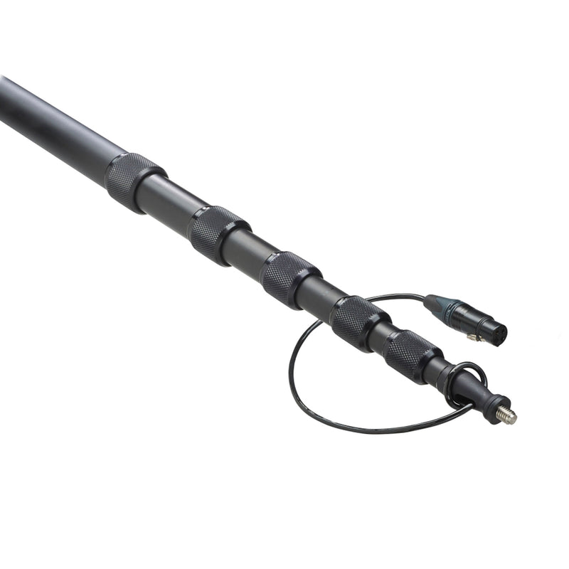 K-Tek KE79CCR Avalon Aluminum Traveler Boompole with Internal Coiled Cable (Right Angle Exit)