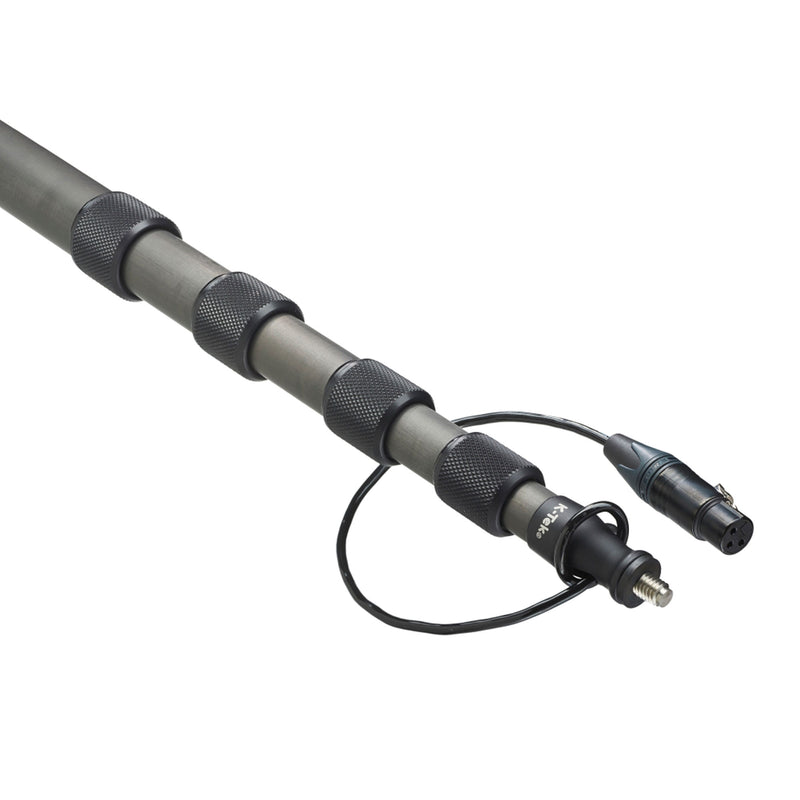 K-Tek KEG100CC Avalon Graphite Boompole with Internal Coiled Cable (Straight Exit)