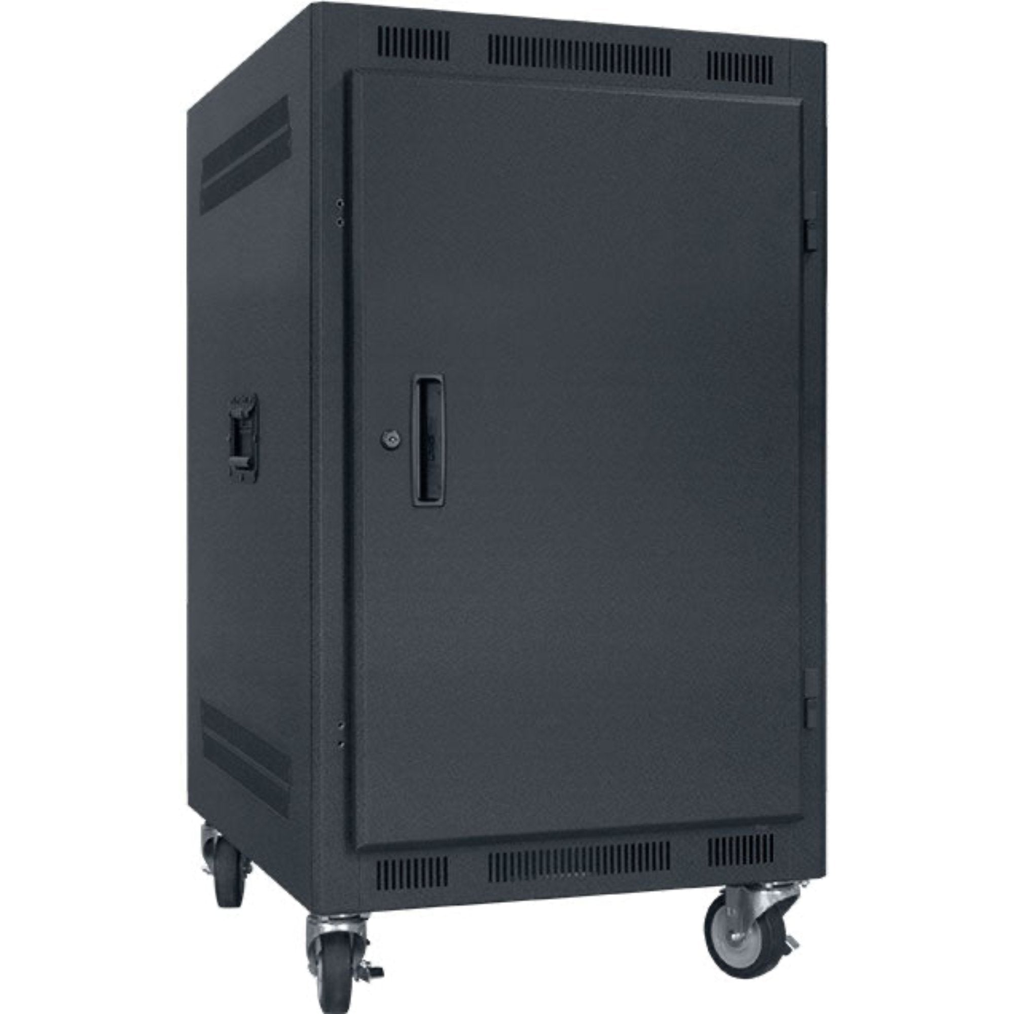Lowell LPR-1427 Portable Rack with Solid Door (14U, 27" Deep)
