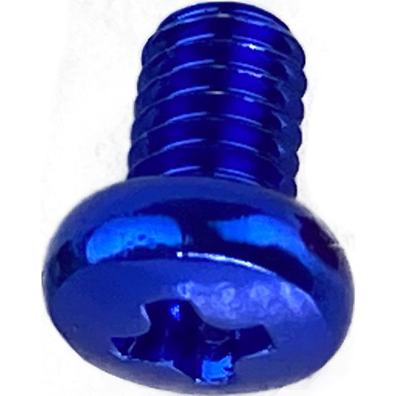 SquarePlug M3x4/B Anodized Aluminum M3x4 Color Coding Screws (Blue, 100 Pack)
