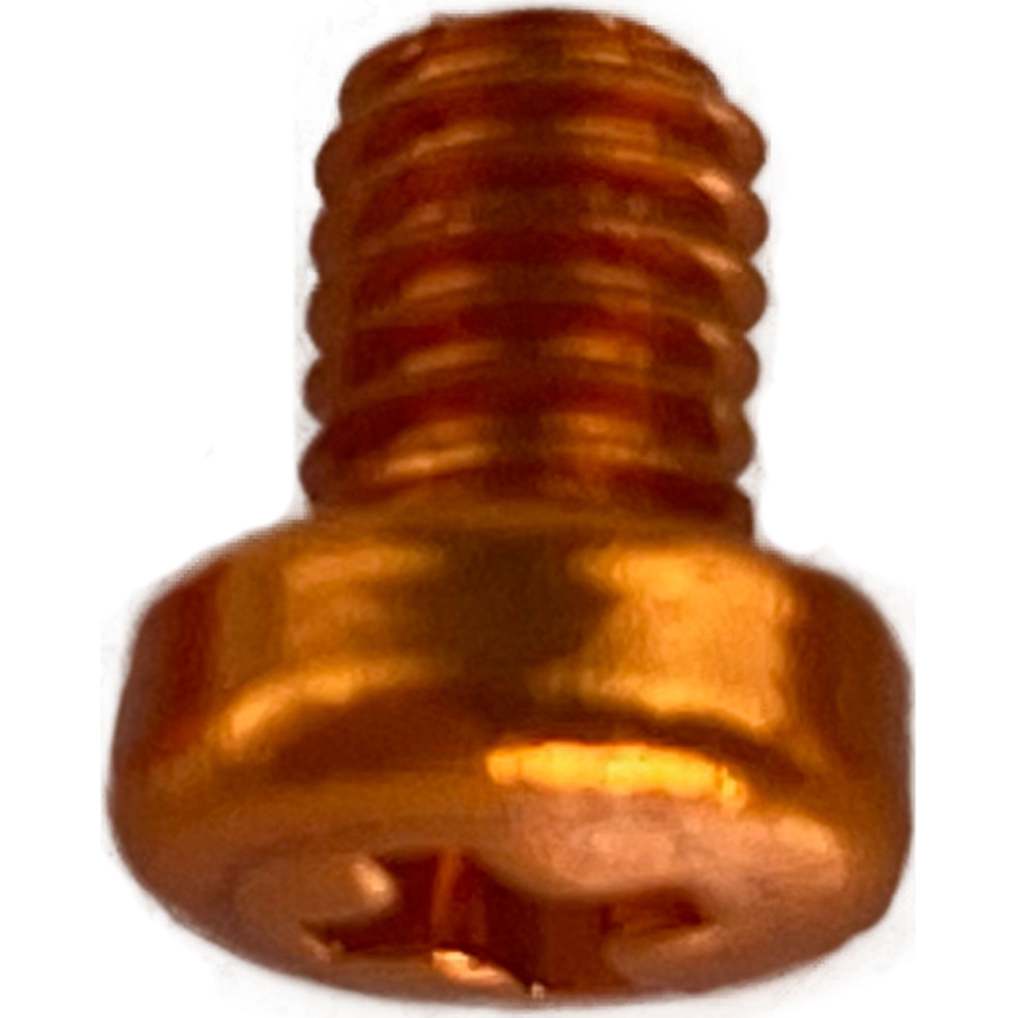 SquarePlug M3x4/O Anodized Aluminum M3x4 Color Coding Screws (Orange, 100 Pack)