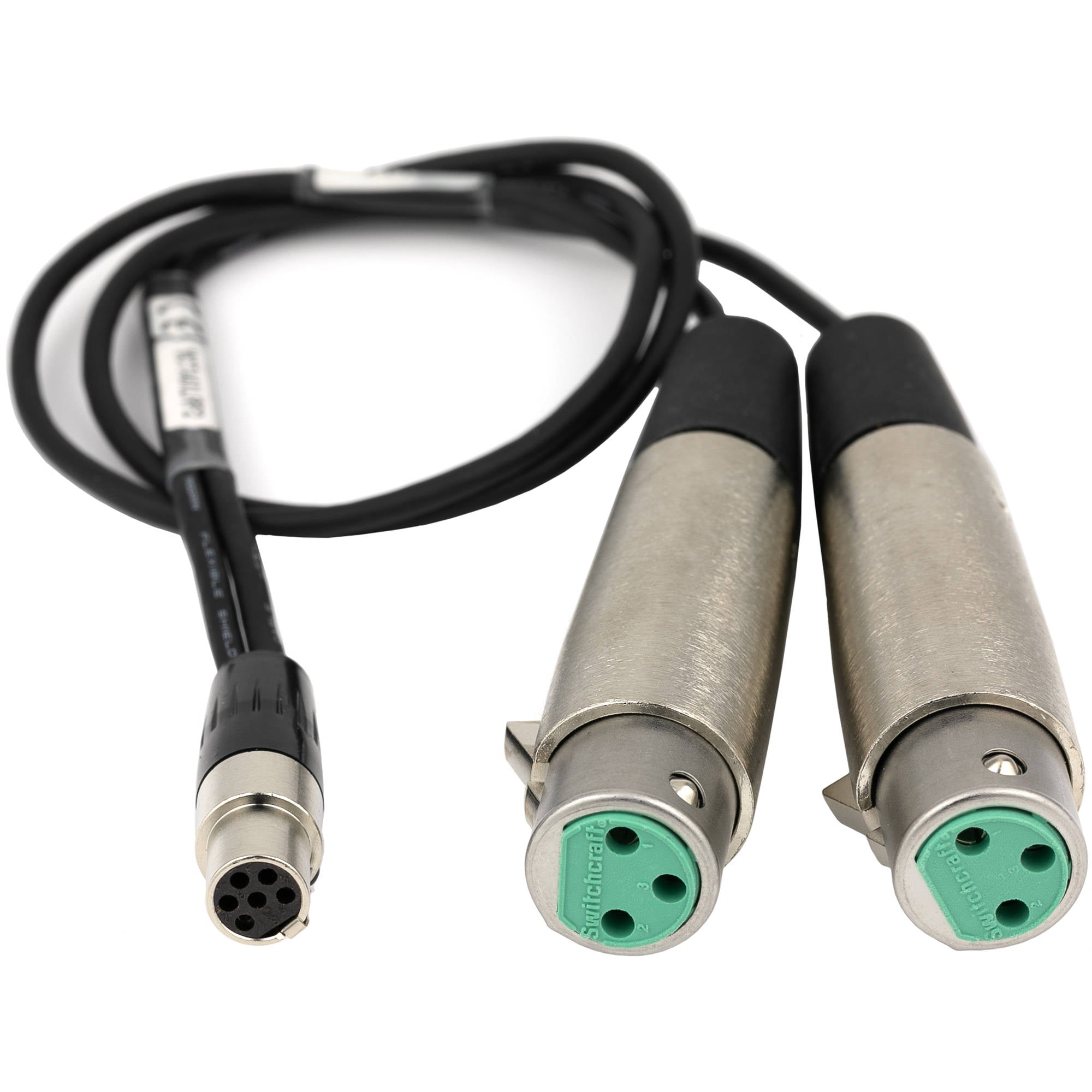 Lectrosonics MCTA6XLRF2 Dual XLRF to TA6F Line-Level Cable (18")