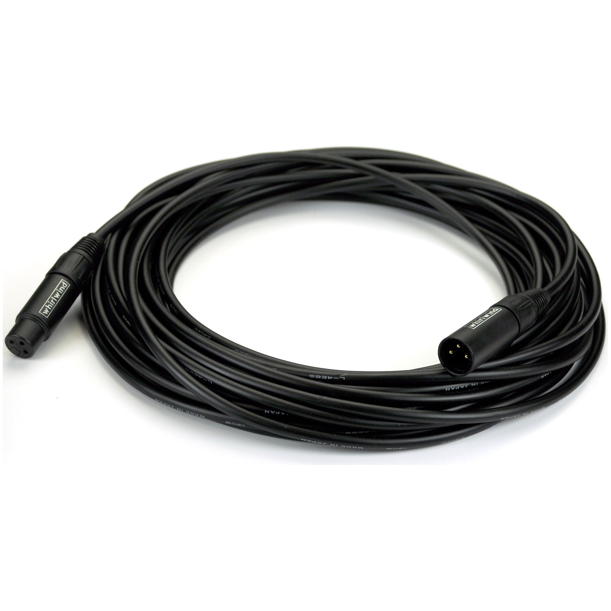 Whirlwind MKQ15 Quad Microphone Cable (15', Black)