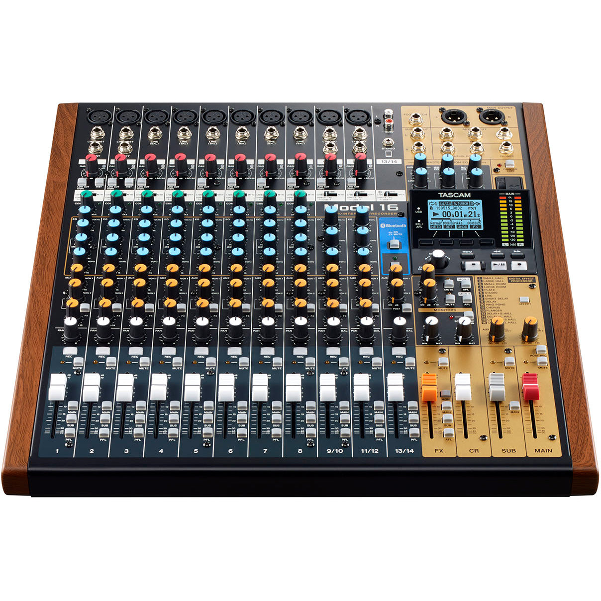Tascam Model 16 Hybrid 14-Channel Mixer, Multitrack Recorder and USB Audio Interface