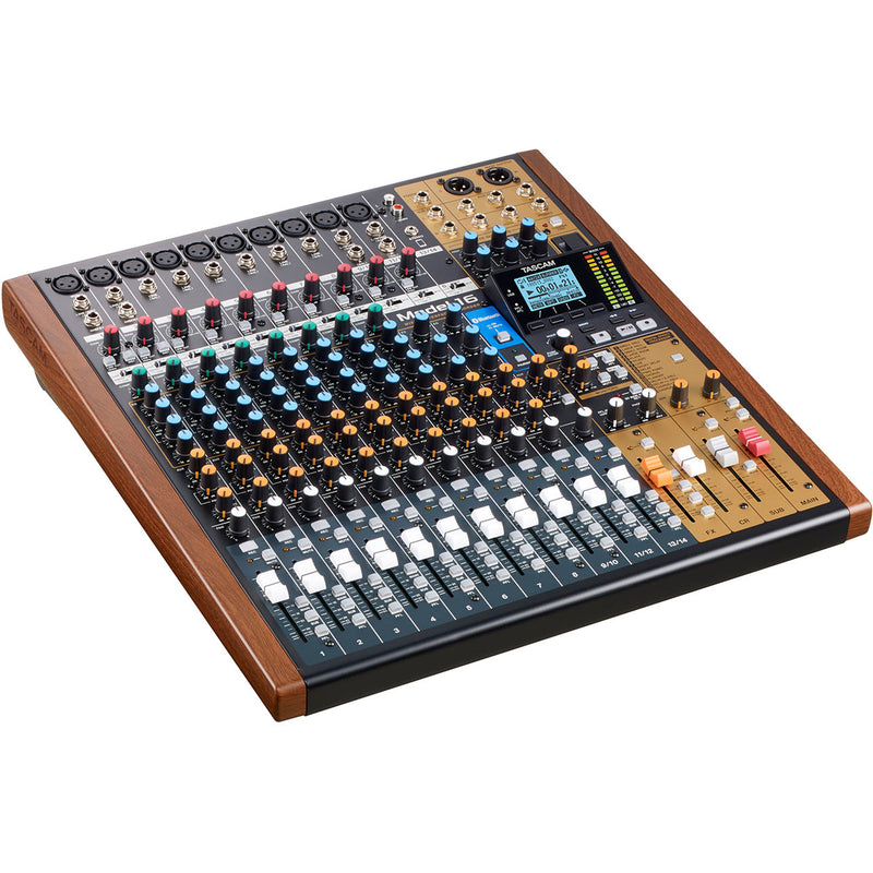 Tascam Model 16 Hybrid 14-Channel Mixer, Multitrack Recorder and USB Audio Interface