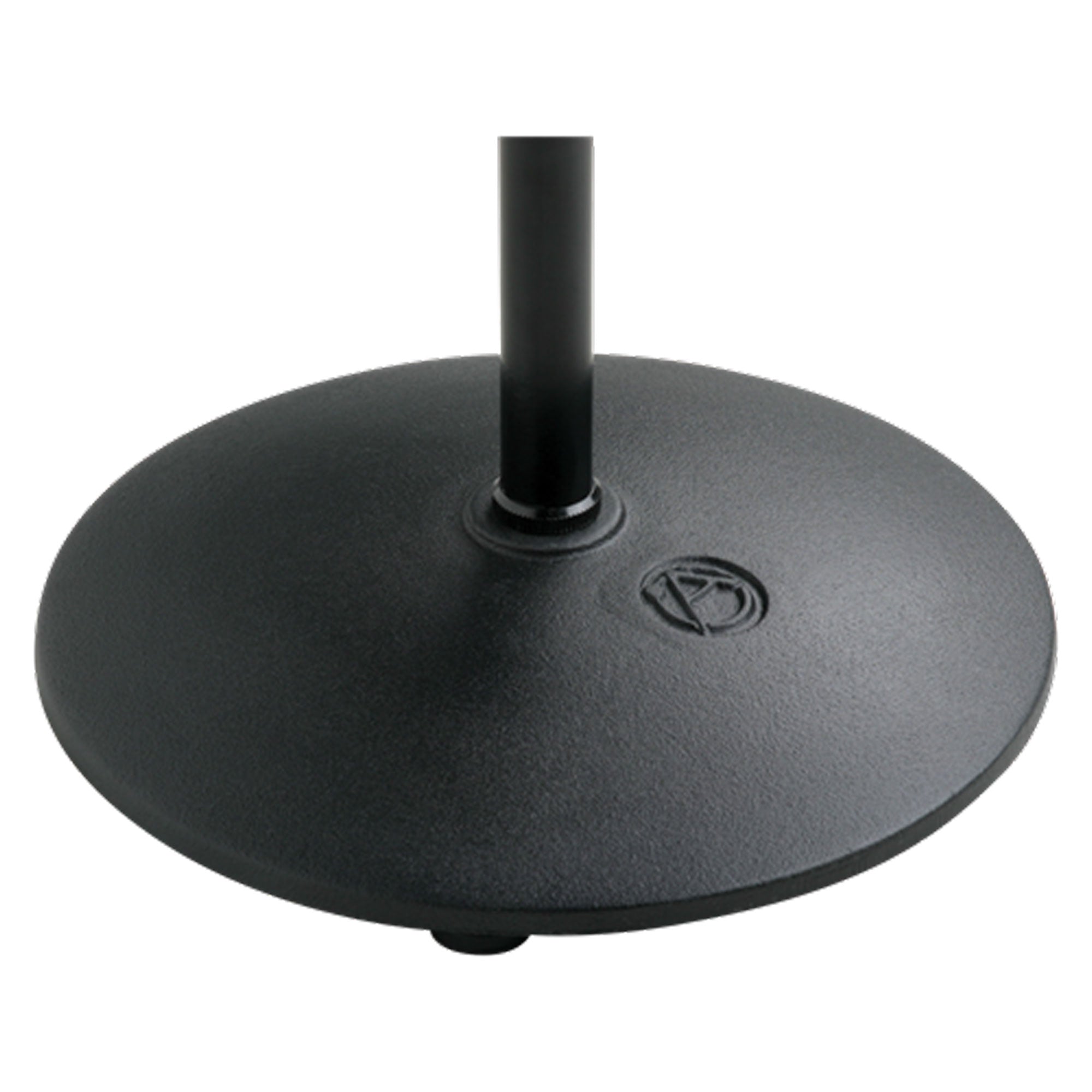 AtlasIED MS-12CE Low-Profile Round Base Microphone Stand (Black)