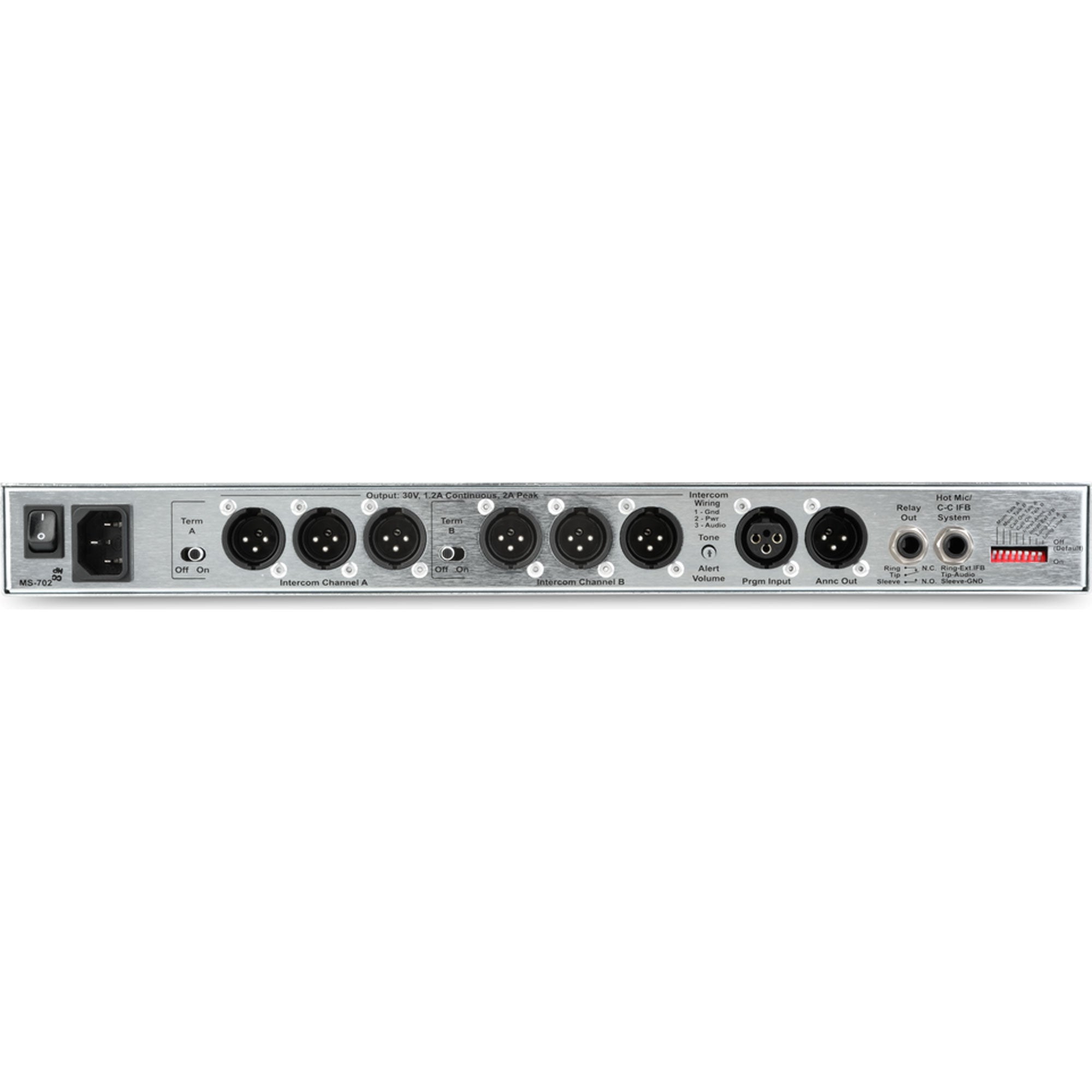 Clear-Com MS-702 2-Channel Headset/Speaker Main Station