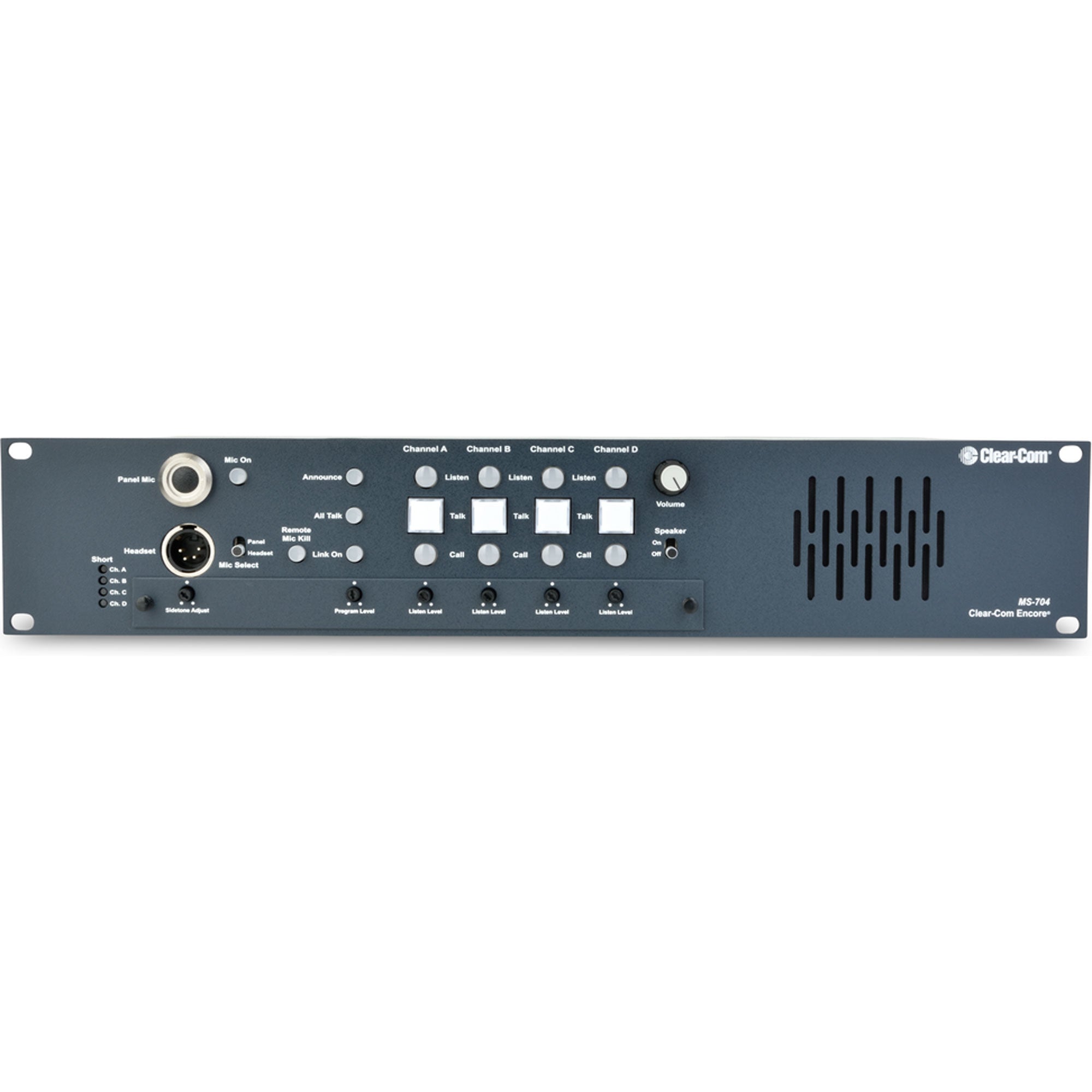 Clear-Com MS-704 4-Channel Headset/Speaker Main Station