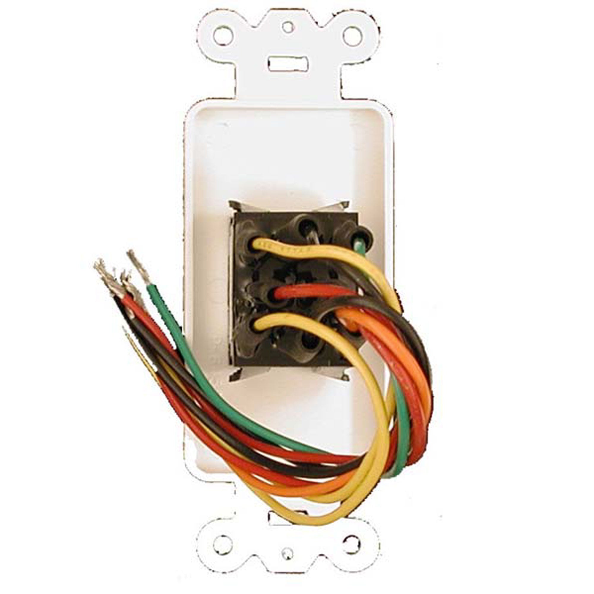 Emtech MSC-C Sound Source Switch Select Between 2 Sources with Center Off (Lighted Green/Red)