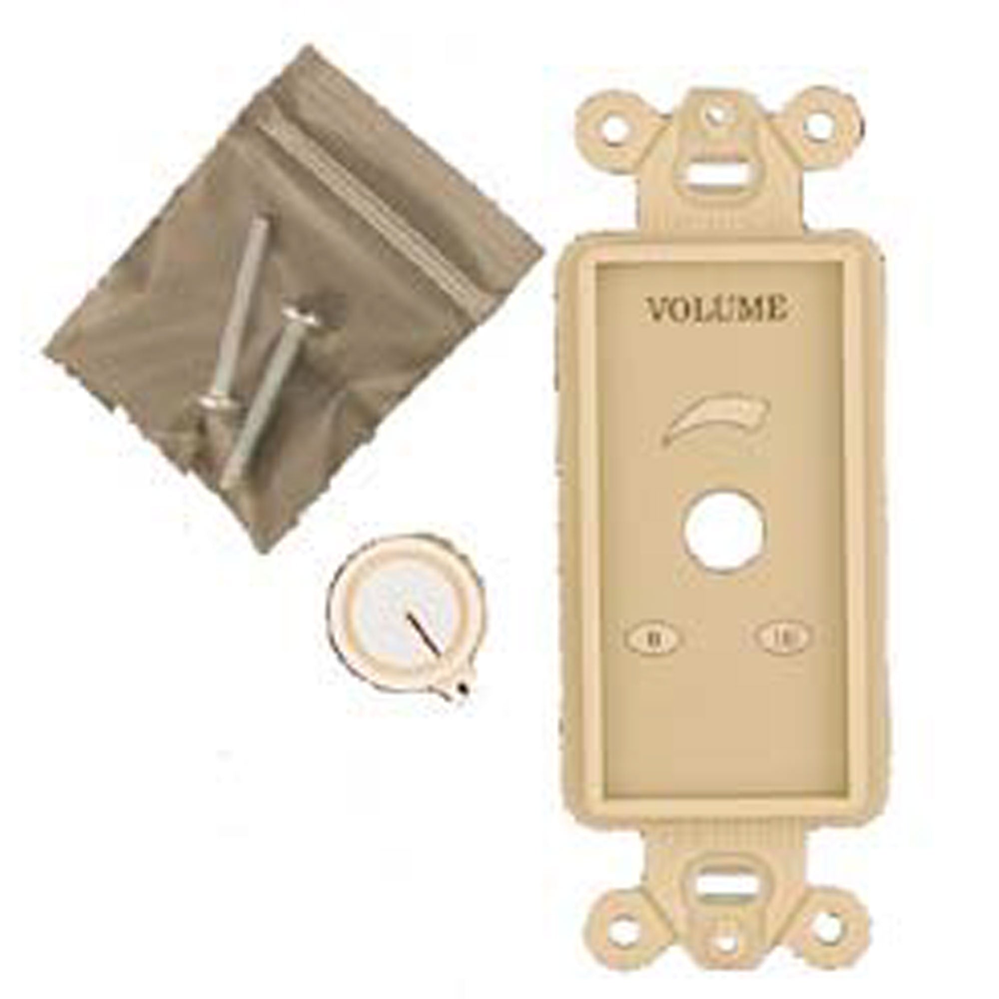 Emtech MSC-V Volume Control Kit Labeled Panel, Knob & Hardware