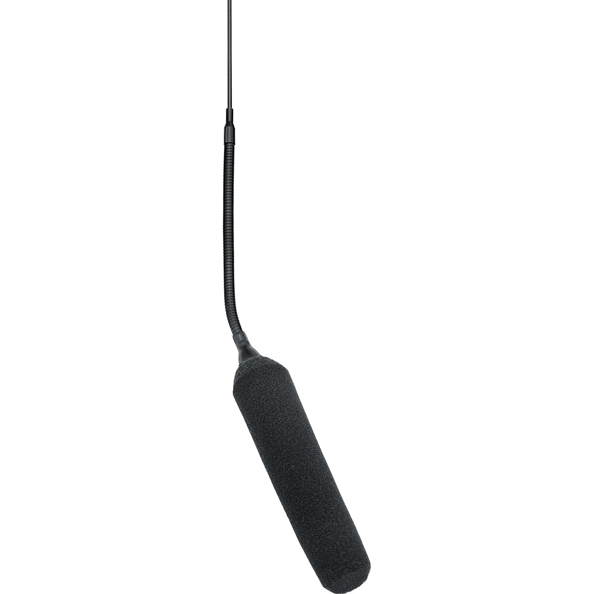 Shure MX202B/MS Microflex Mini-Shotgun Hanging Condenser Microphone with In-Line Preamp (Black)