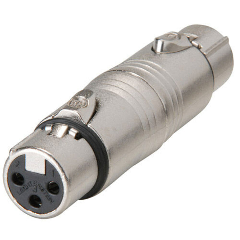 Neutrik NA3FF 3-Pin XLR Female to 3-Pin XLR Female Adapter (Silver)