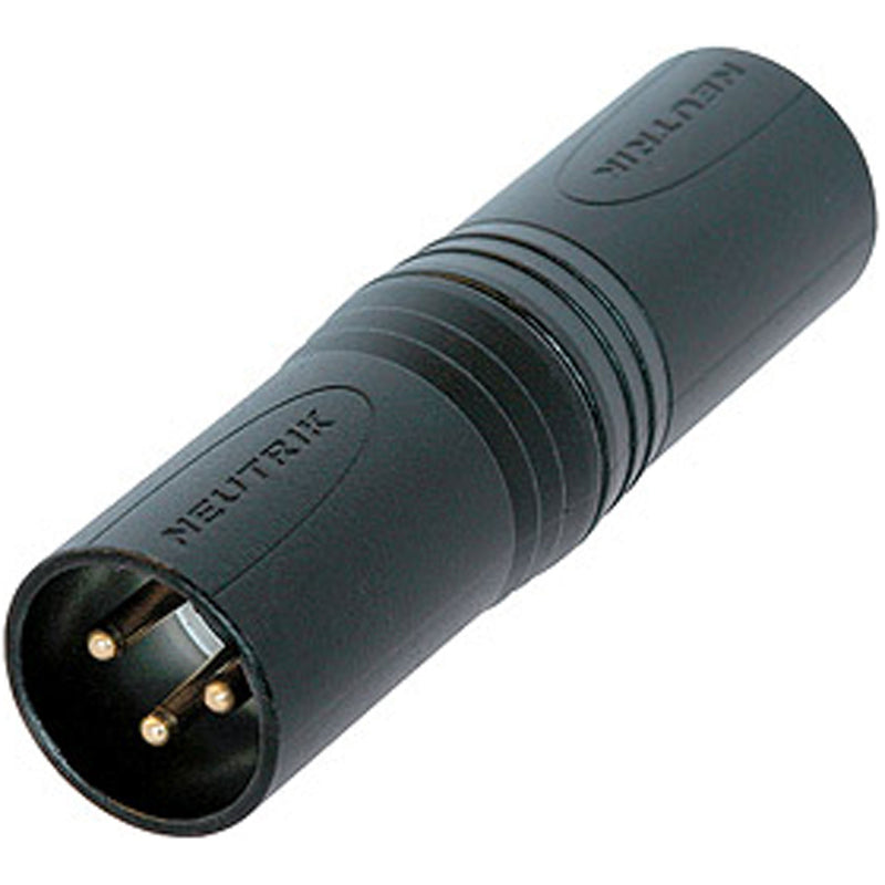 Neutrik NA3MM-B 3-Pin XLR Male to 3-Pin XLR Male Adapter (Black)