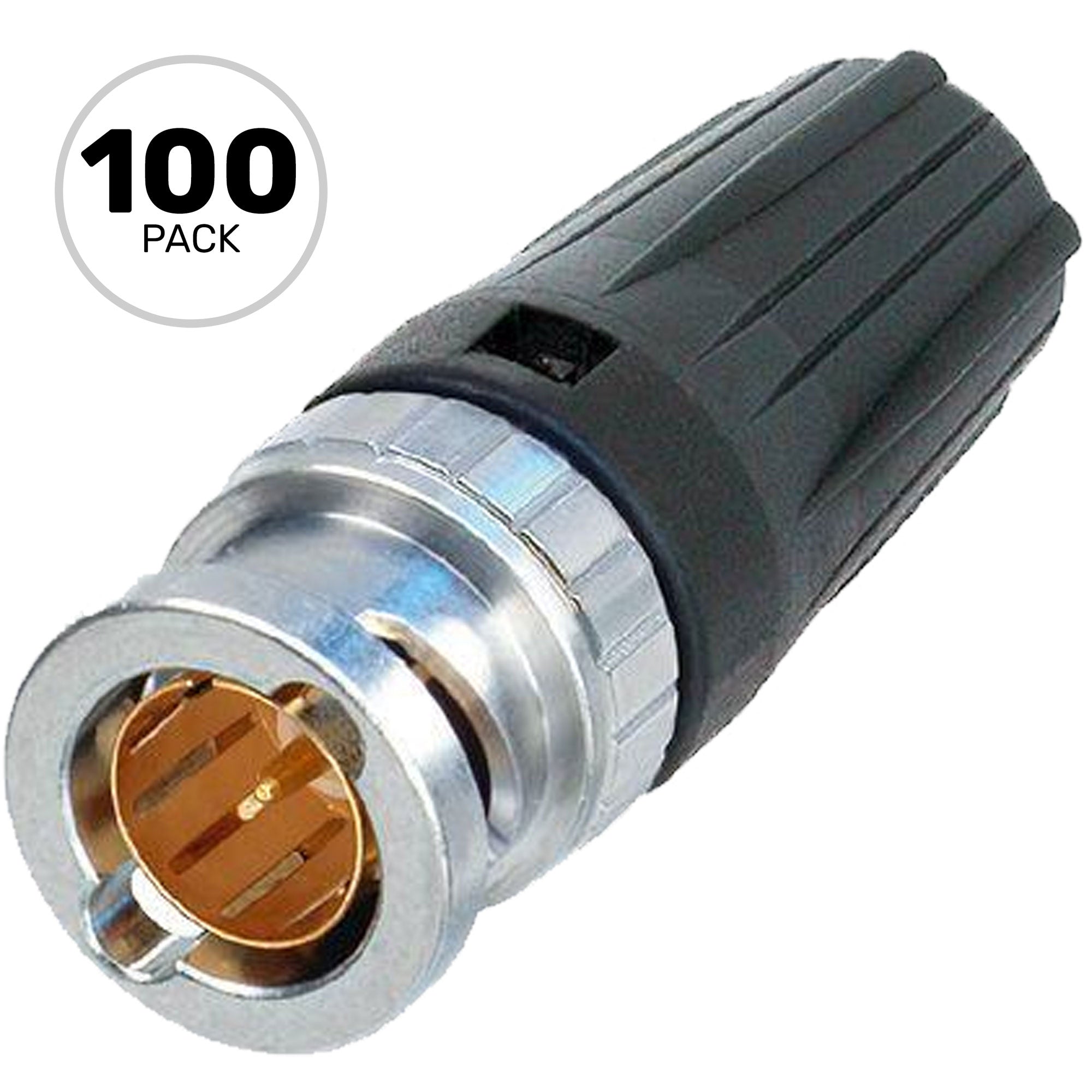 Neutrik NBNC75BDD6 rearTWIST HD 75 Ohm BNC Cable Connector (Box of 100)