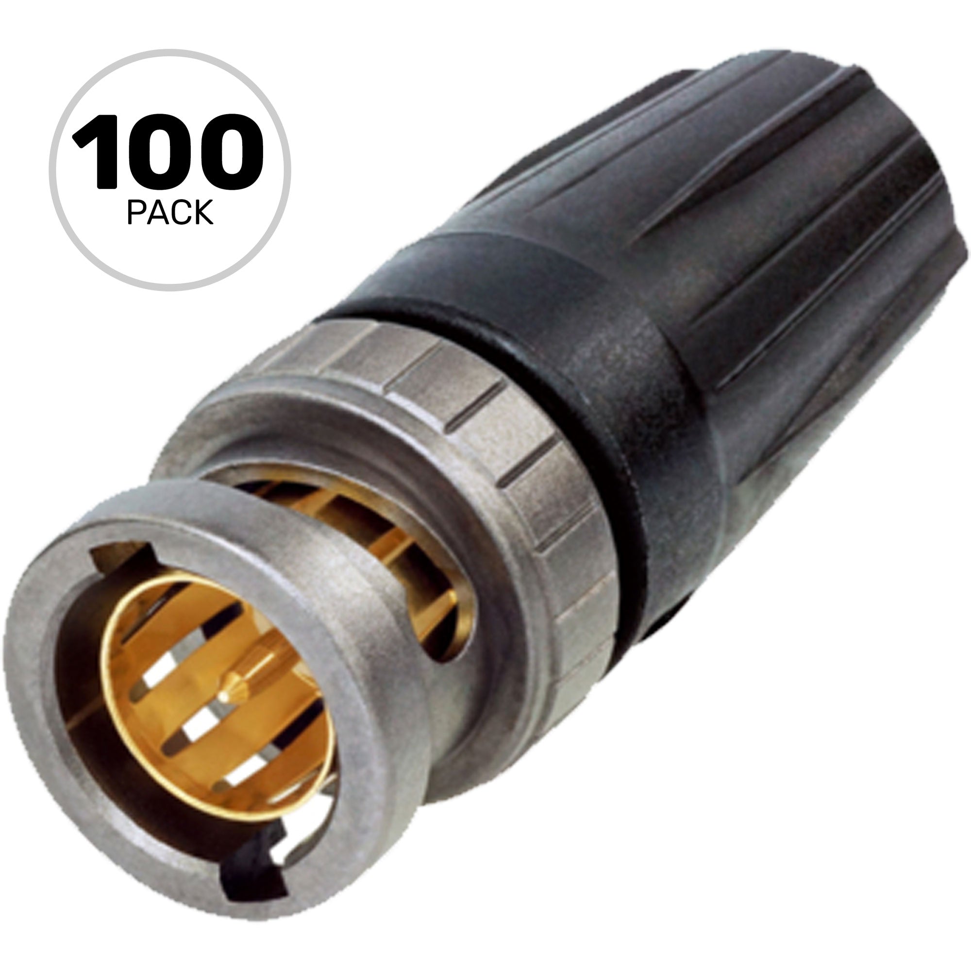 Neutrik NBNC75BFH6X rearTWIST UHD 75 Ohm BNC Cable Connector (Box of 100)