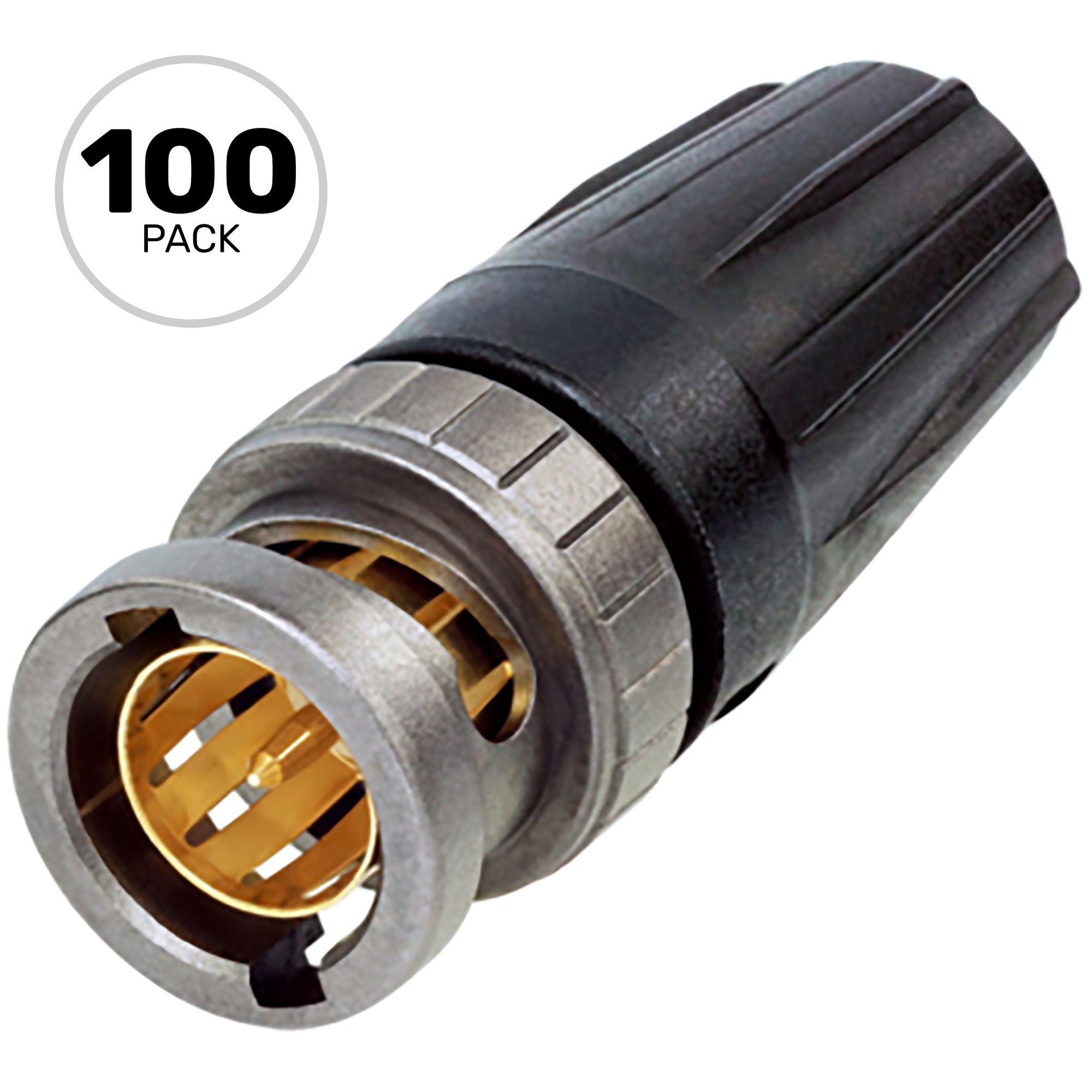 Neutrik NBNC75BJP9X rearTWIST UHD 75 Ohm BNC Cable Connector (Box of 100)