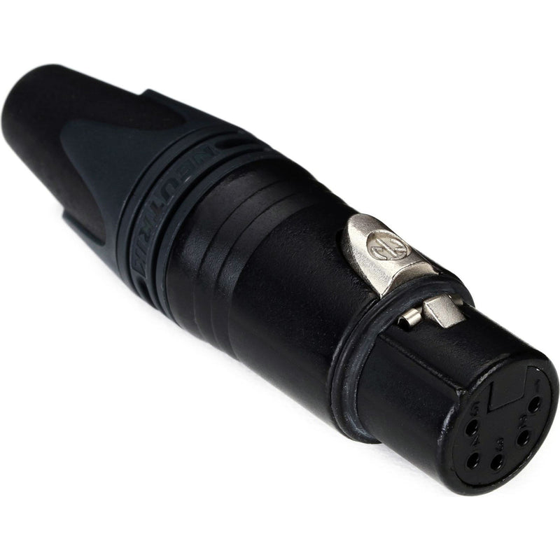 Neutrik NC5FXX-BAG Female 5-Pin XLR Cable Connector (Black/Silver)