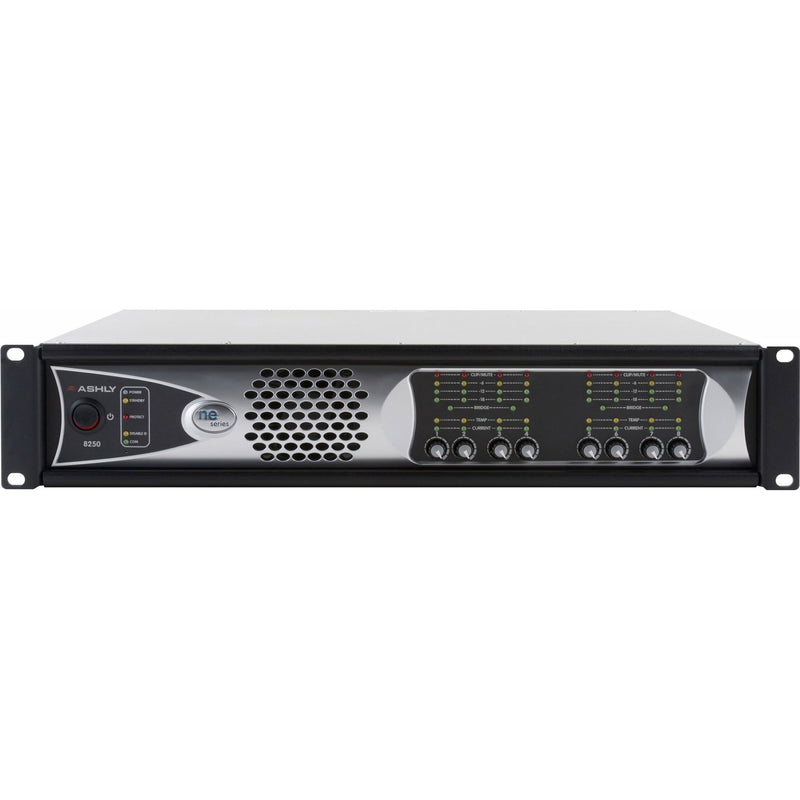 Ashly ne8250.25pe 8-Channel Network Amplifier with Protea DSP & Cobranet (8 x 250W @ 25V)