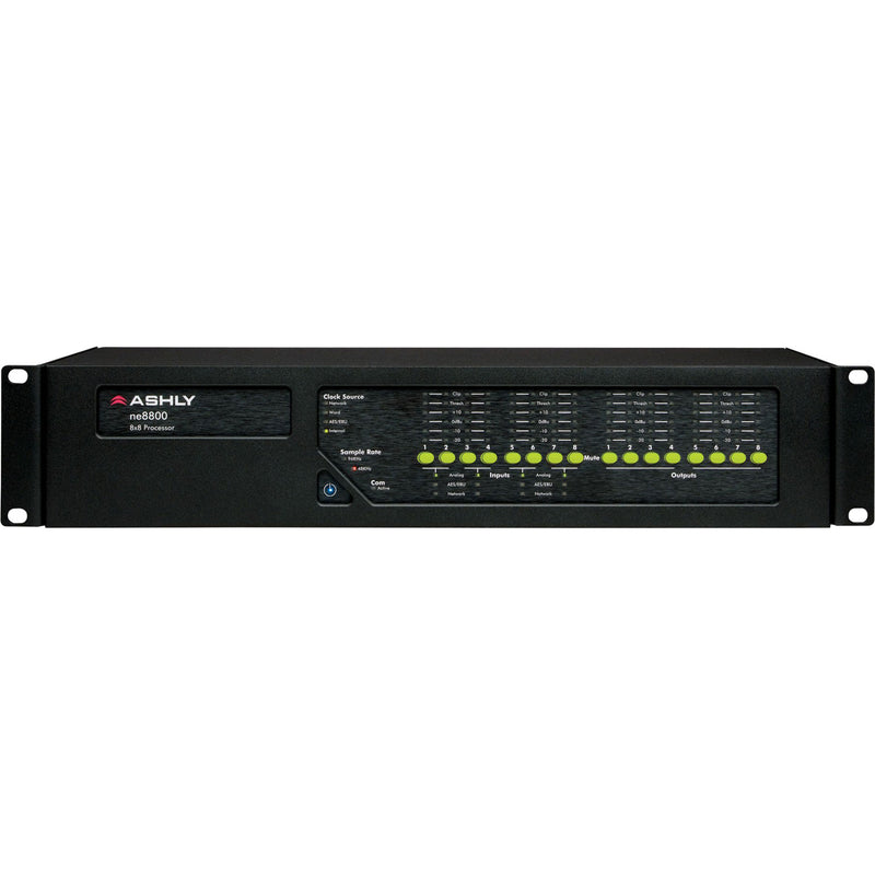 Ashly ne8800ms Network Enabled Protea DSP System Processor with Mic In & AES Out (8x8)