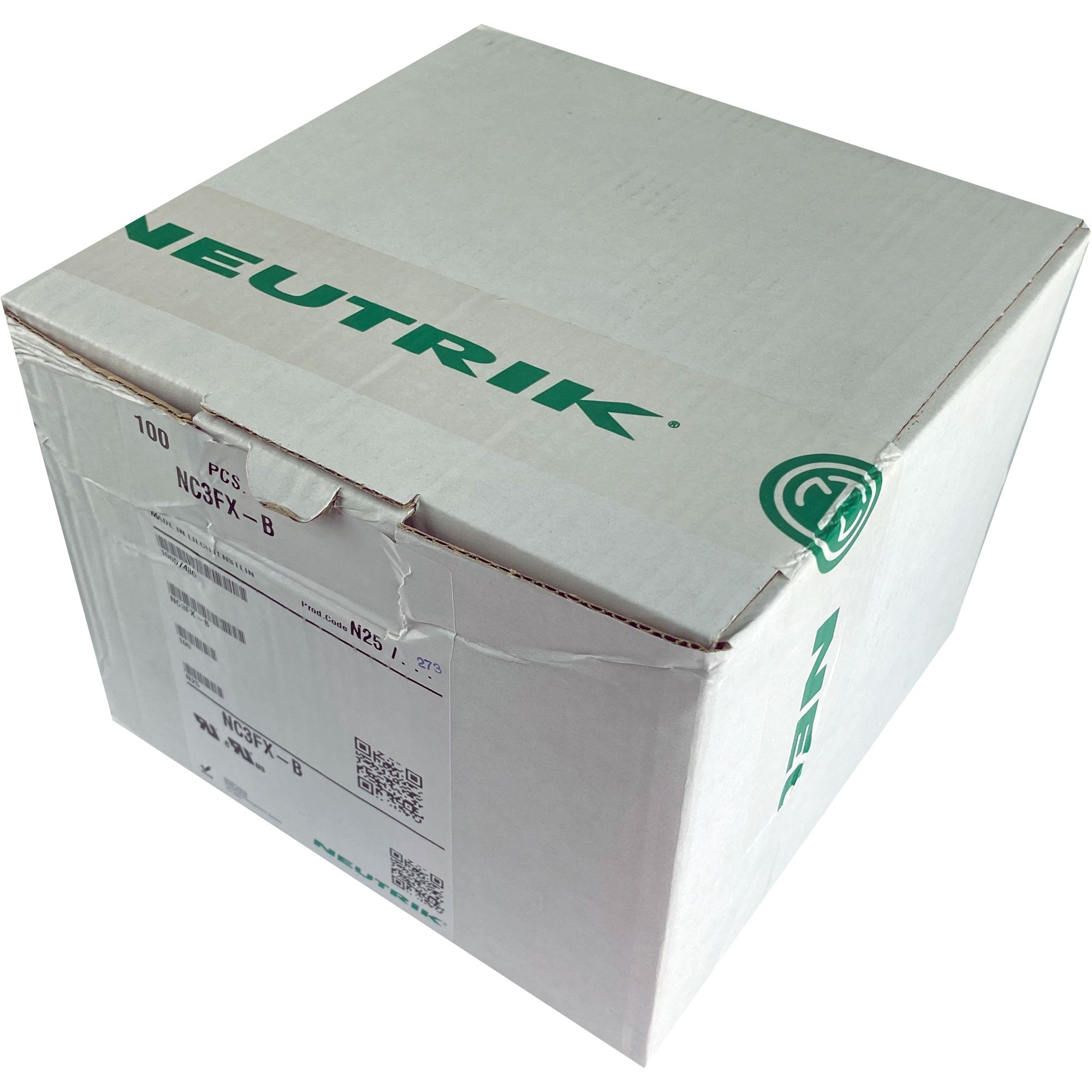 Neutrik NC3FX-B Female 3-Pin XLR Cable Connector (Black/Gold, Box of 100)