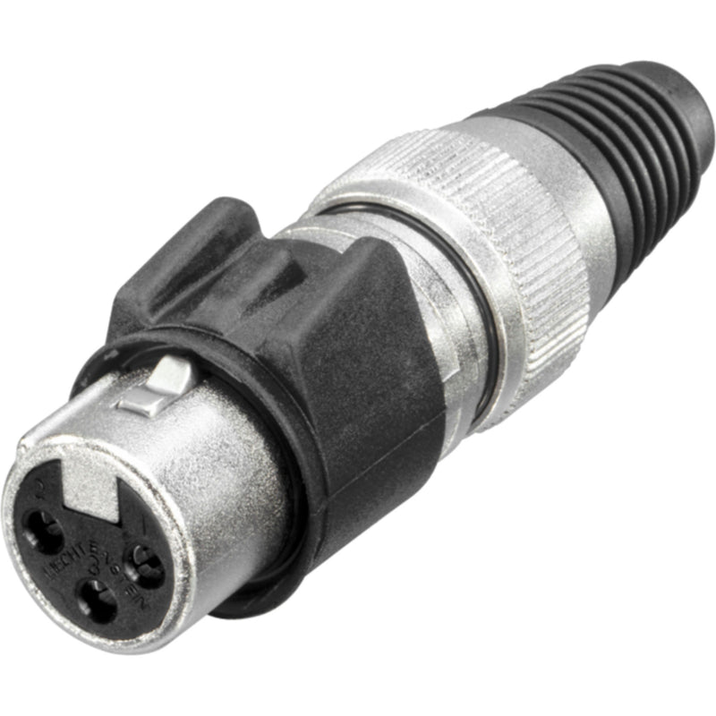 Neutrik NC3FX-HD Heavy Duty IP65 Rated Female 3-Pin XLR Cable Connector (Nickel/Gold)