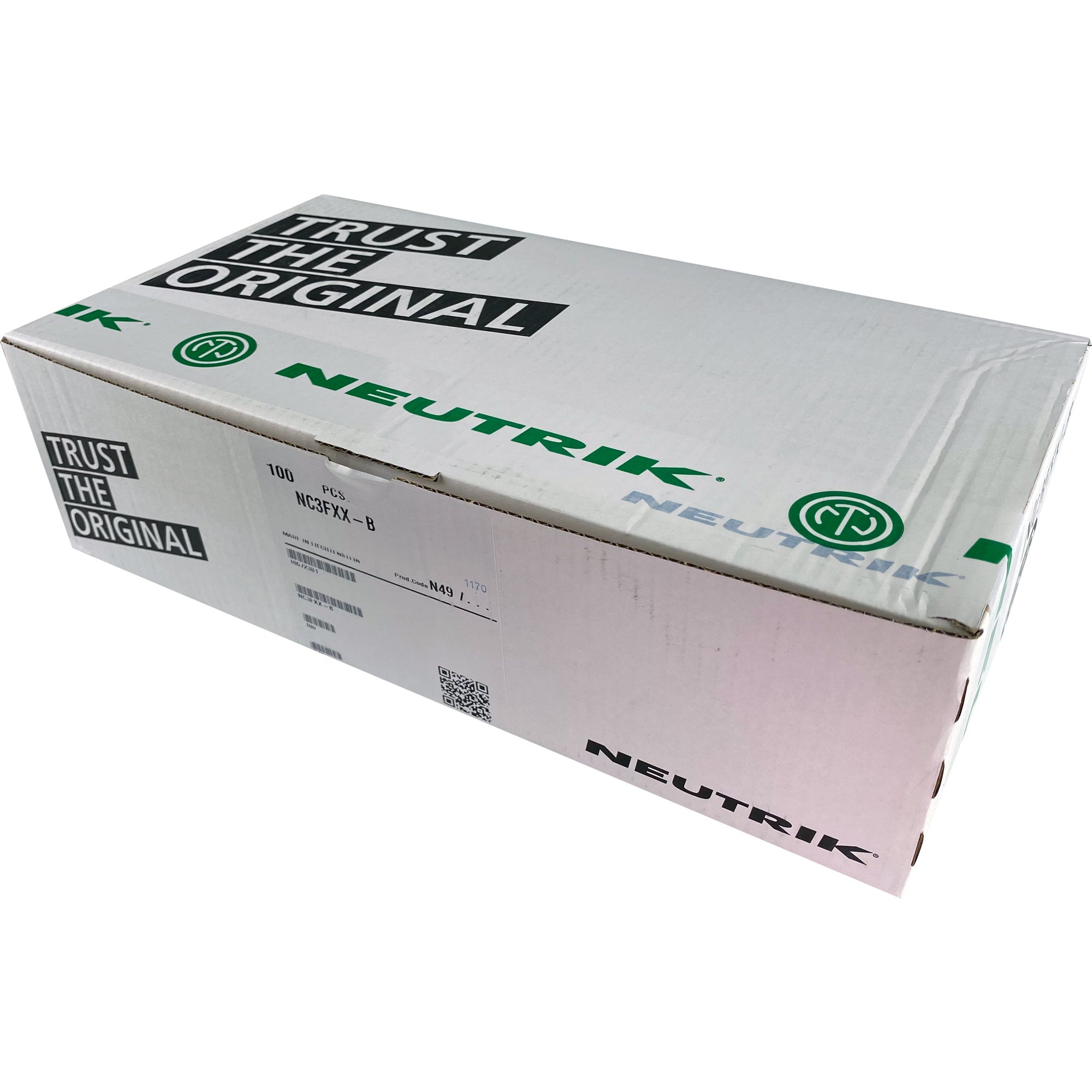 Neutrik NC3FXX-B Female 3-Pin XLR Cable Connector (Black/Gold, Box of 100)