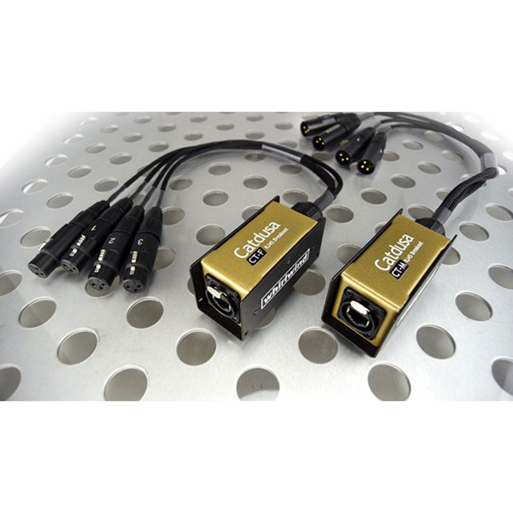 Whirlwind Catdusa CT-F RJ45 etherCON to 4x Female 3-Pin XLR Adapter